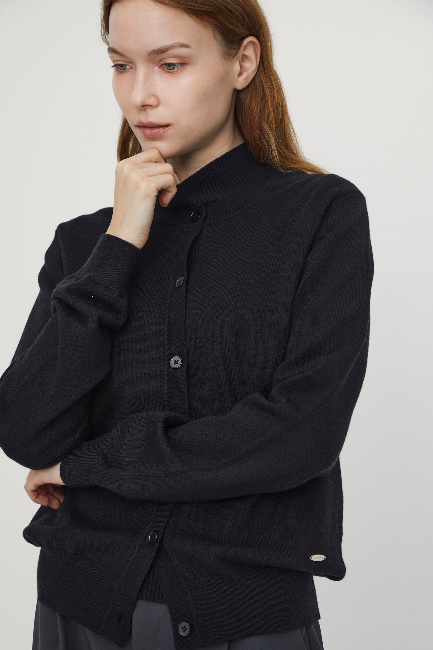 Basic cashmere-blend cardigan