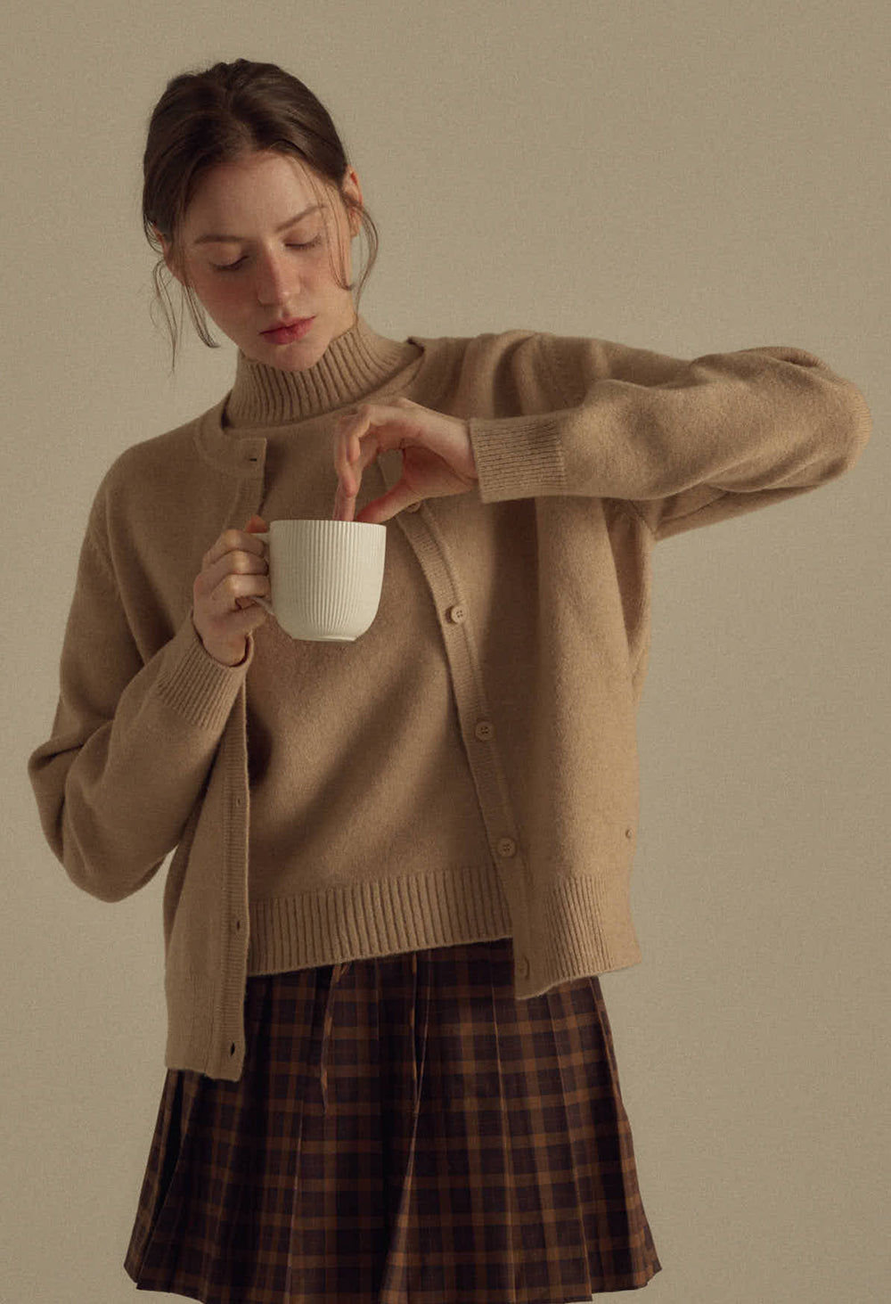 Vanilla basic wool cardigan