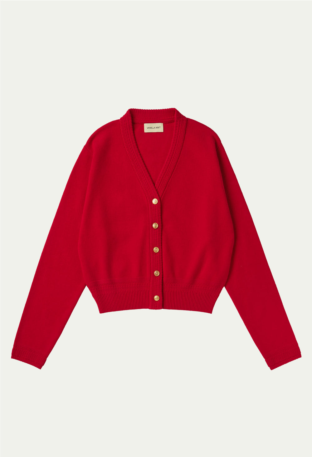 Grandma gold button cashmere cardigan