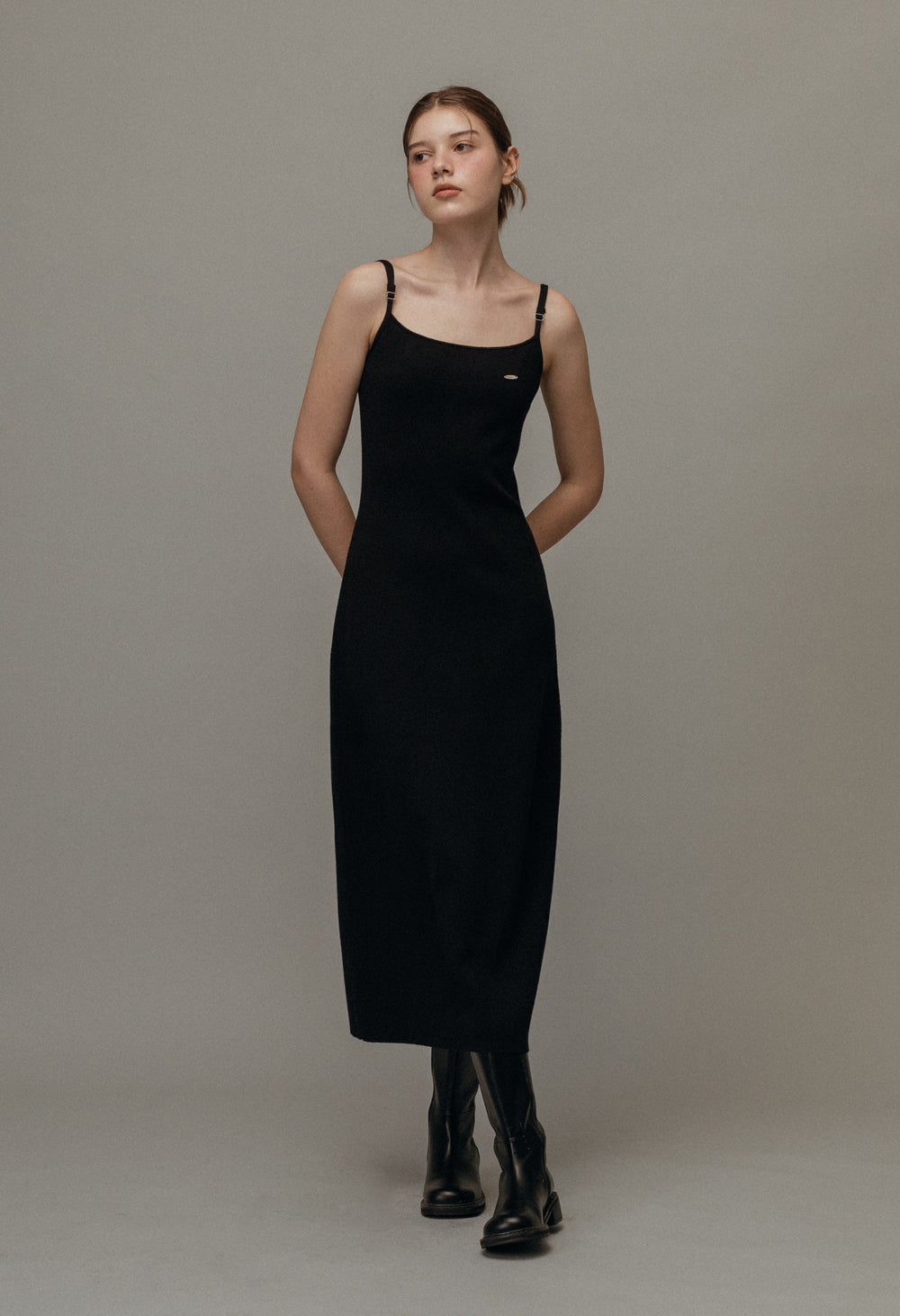 Leeds sleeveless knit dress