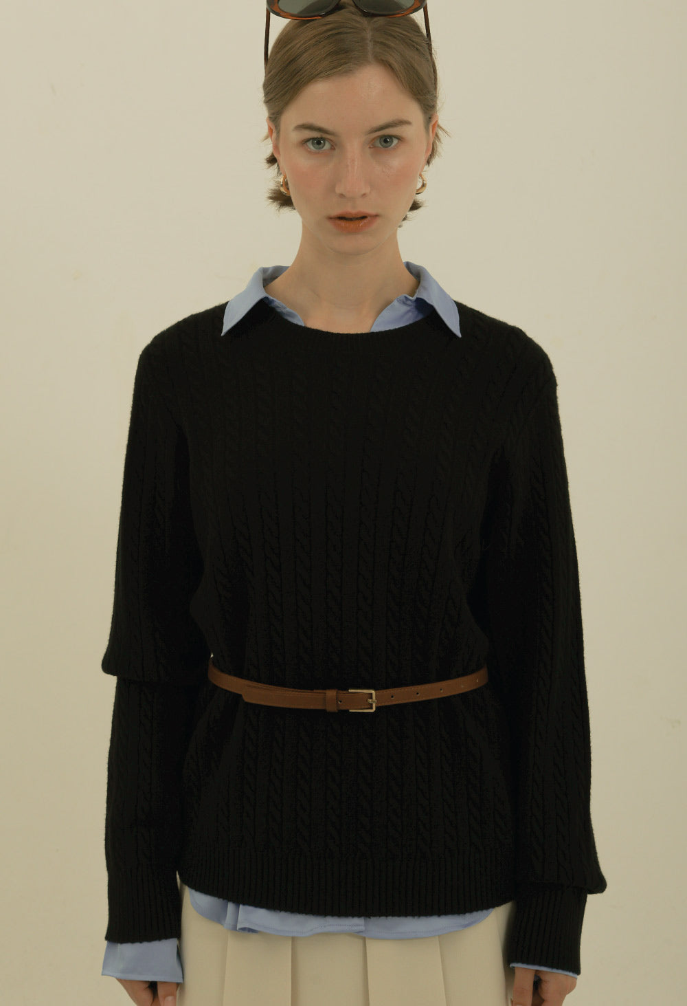 Basic cable round knit