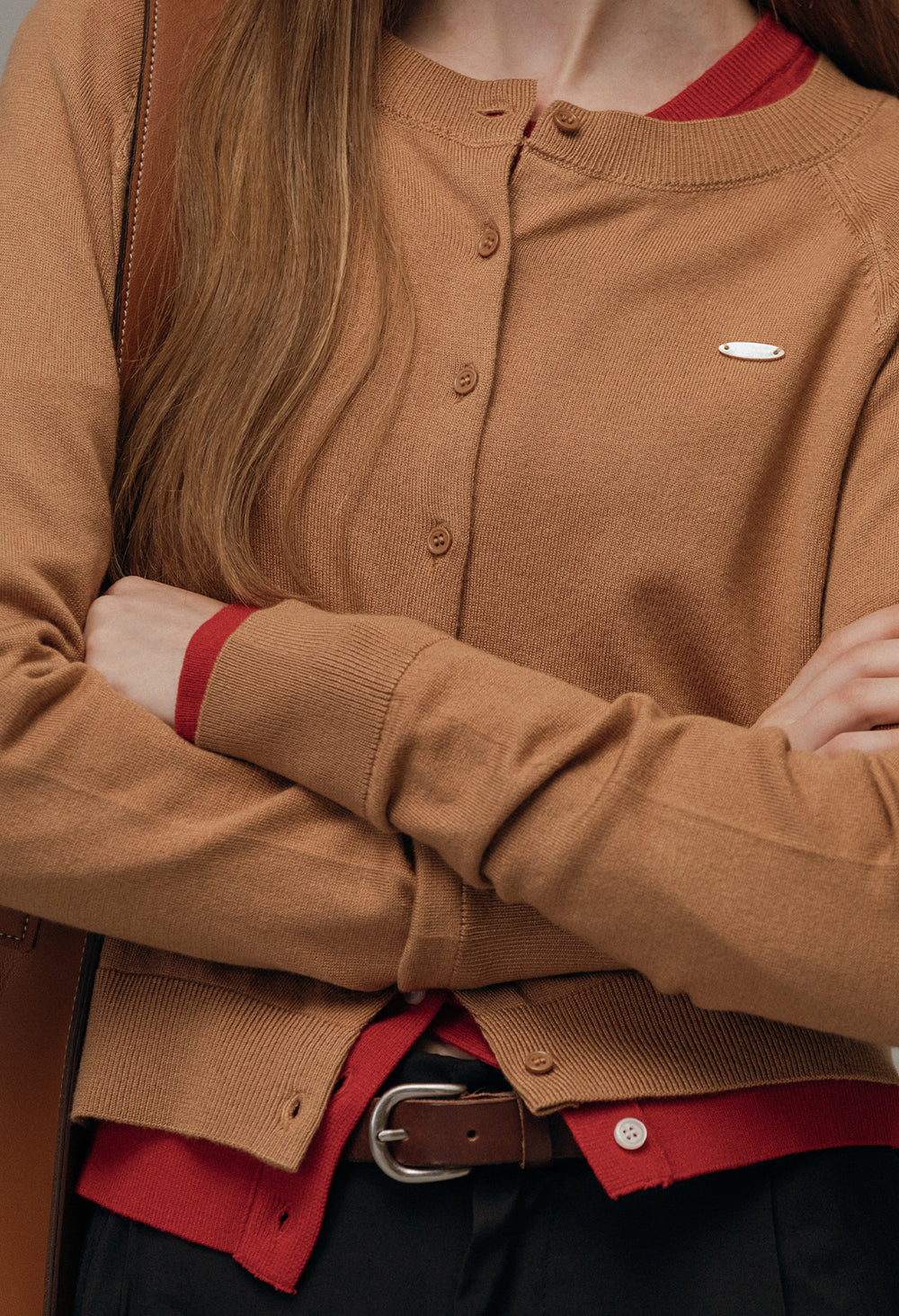 Editor basic wool knit cardigan