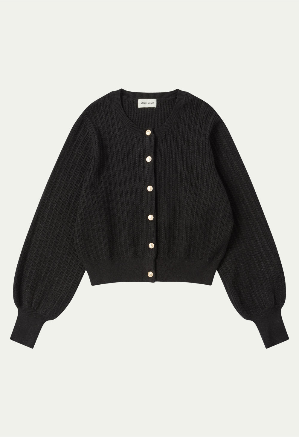 Chris gold button cashmere knit cardigan