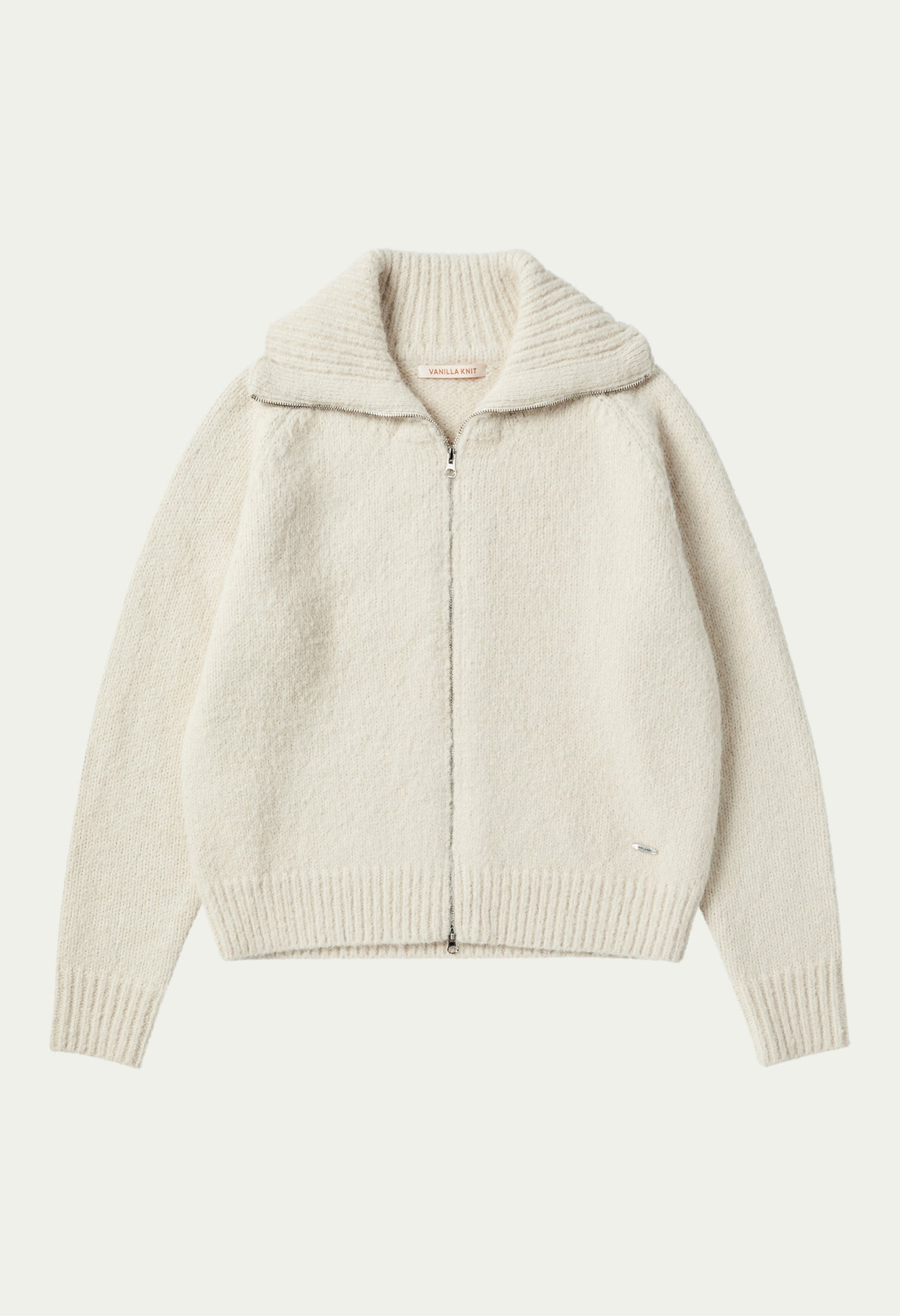 Cozy two way zip-up cardigan