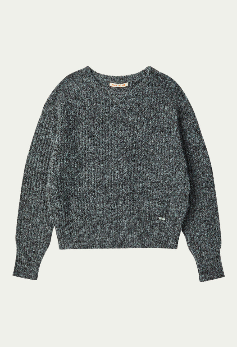 Touched loose fit wool knit
