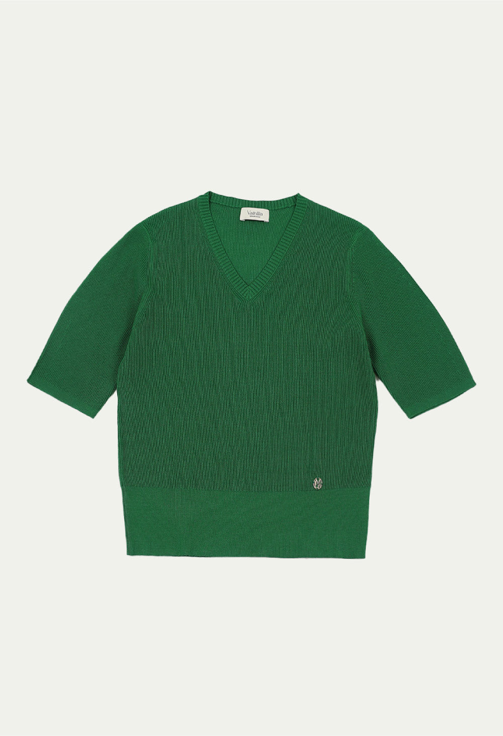 Forest balloon short sleeve knit