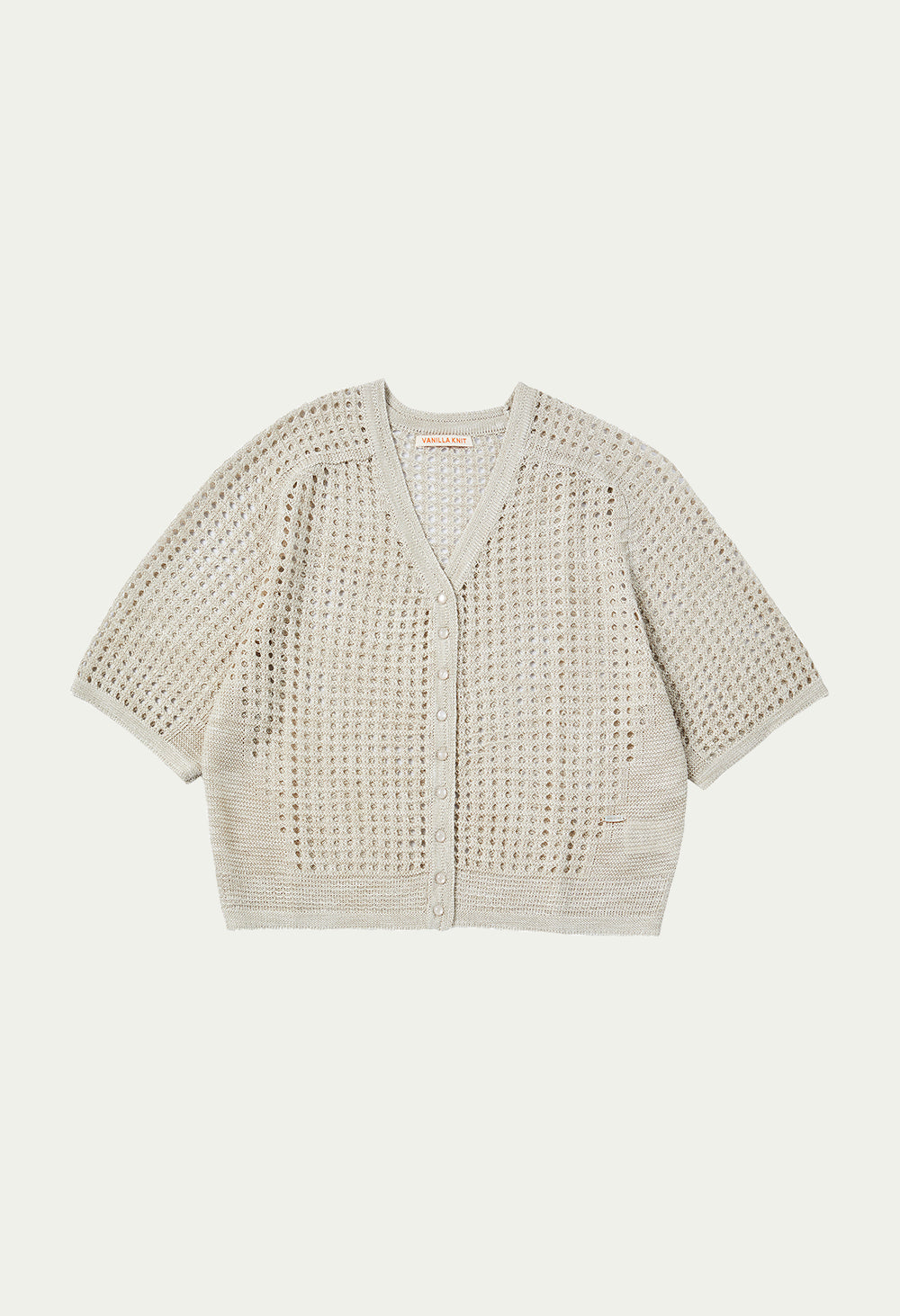 Monaco linen nett knit cardigan