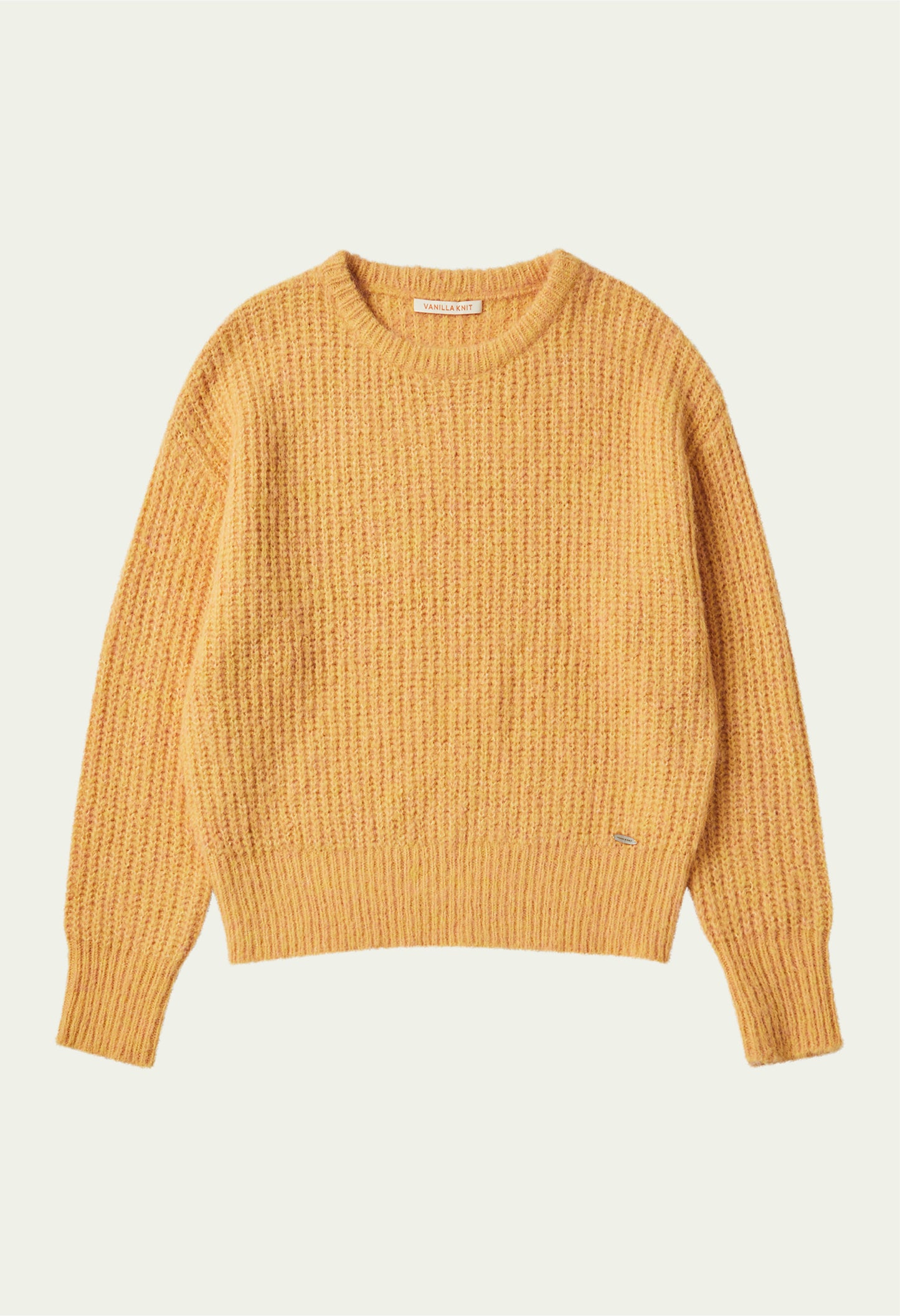Touched loose fit wool knit