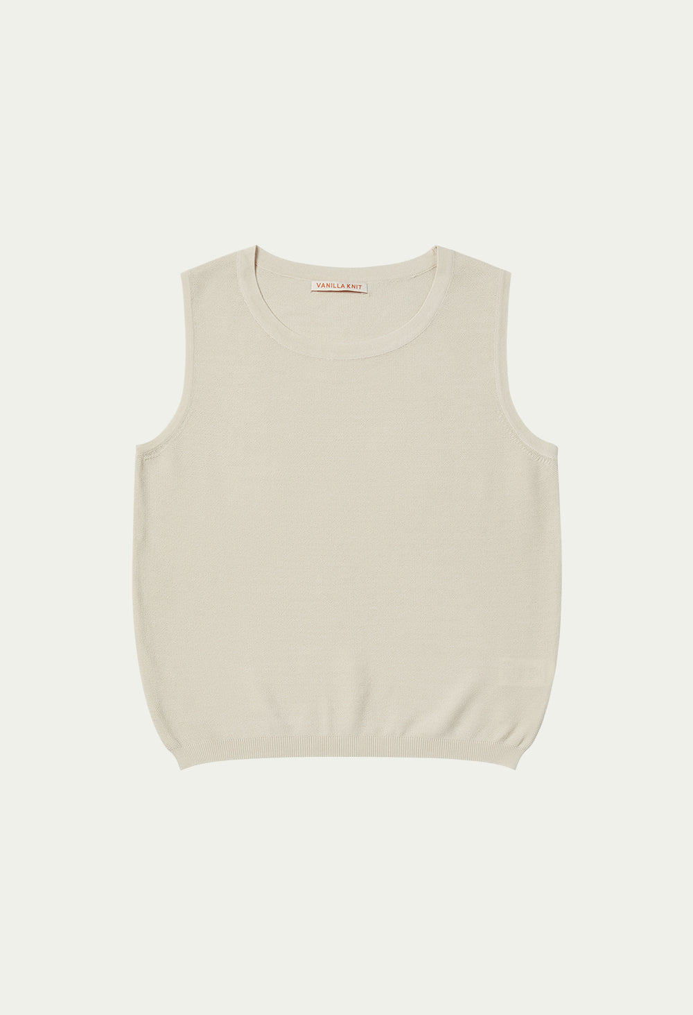 Summer silky basic sleeveless knit