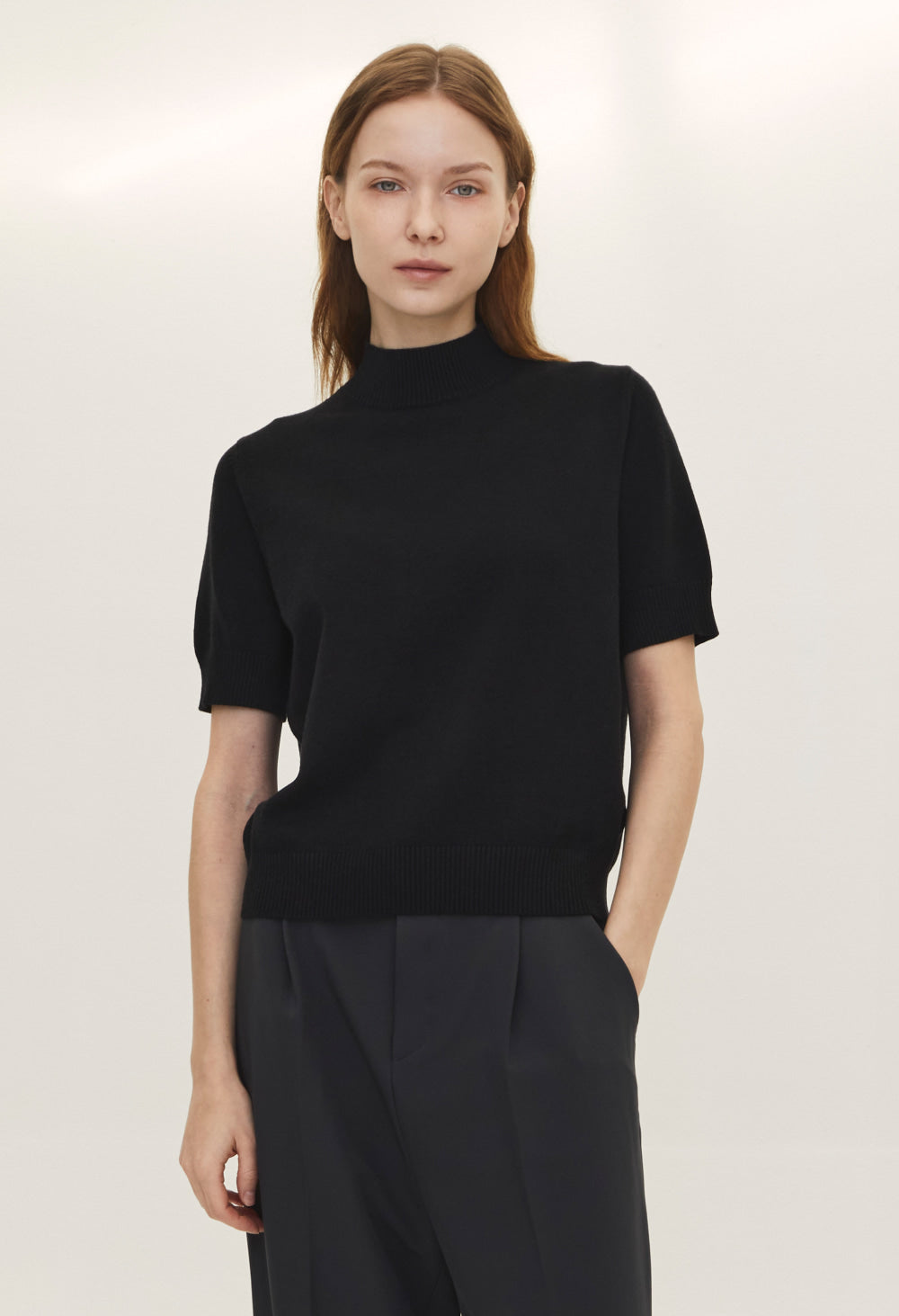 Basic half sleeve knit / 2 sizes added
