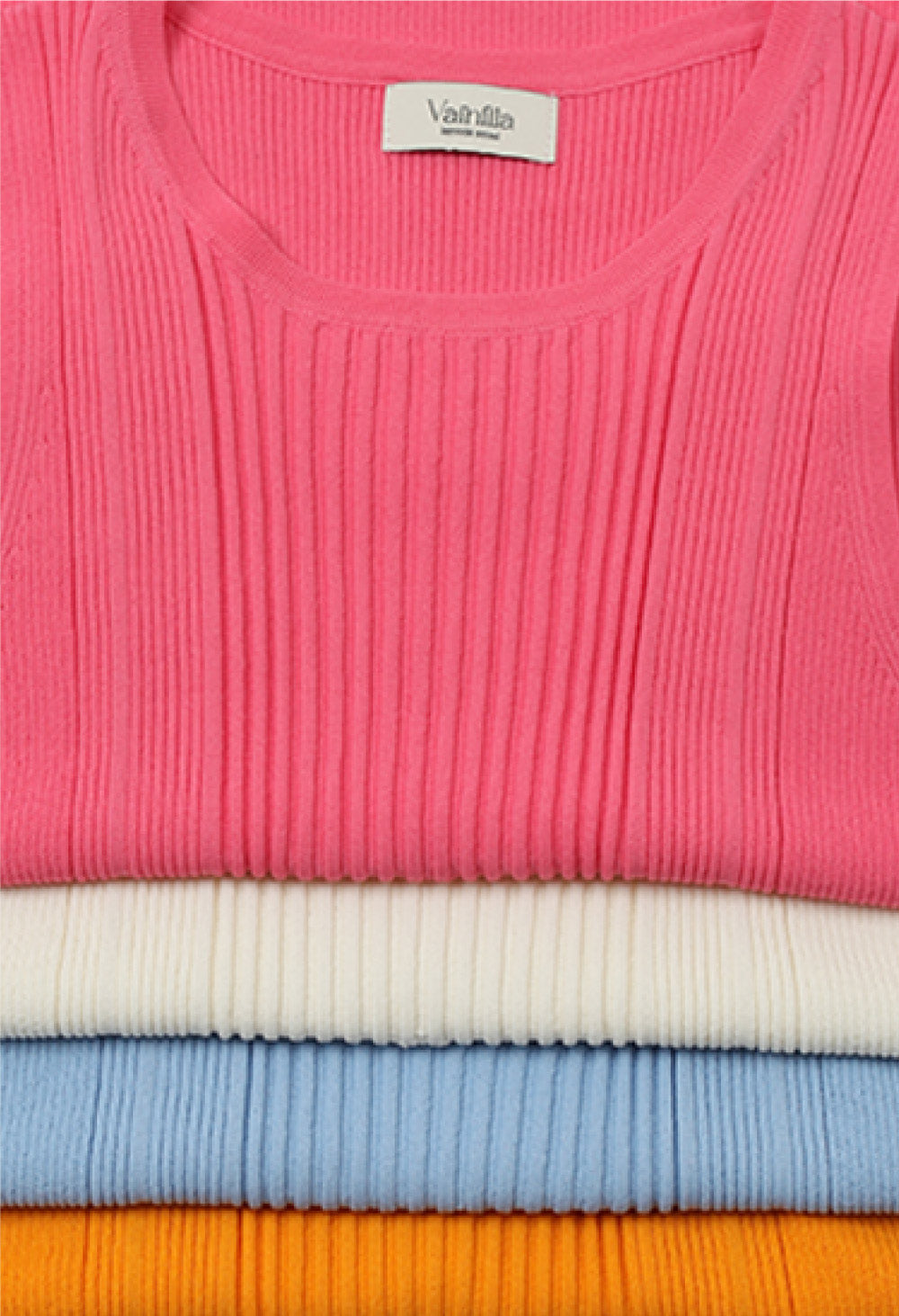 Sunkist knit iced sleeveless knit