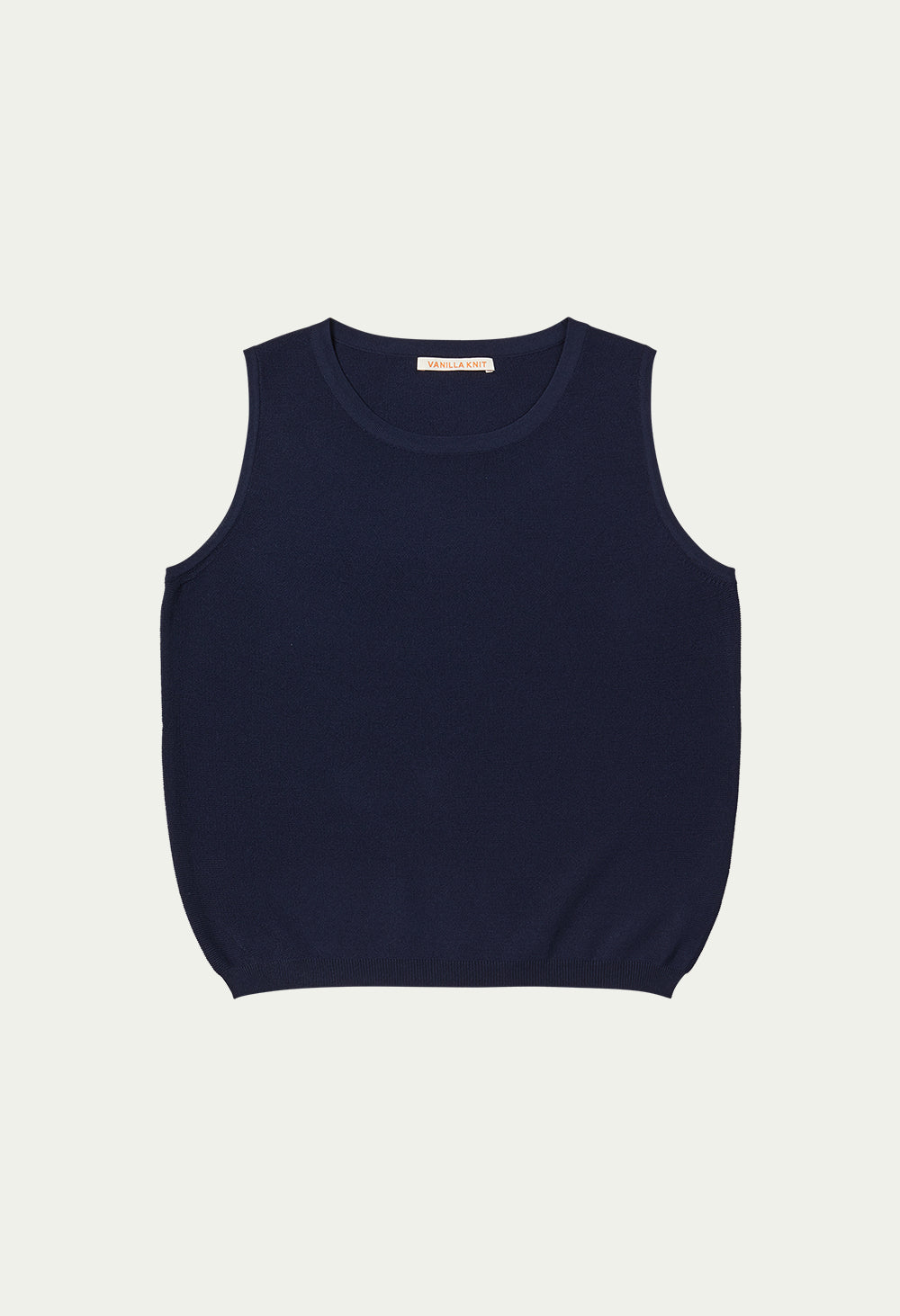 Summer silky basic sleeveless knit