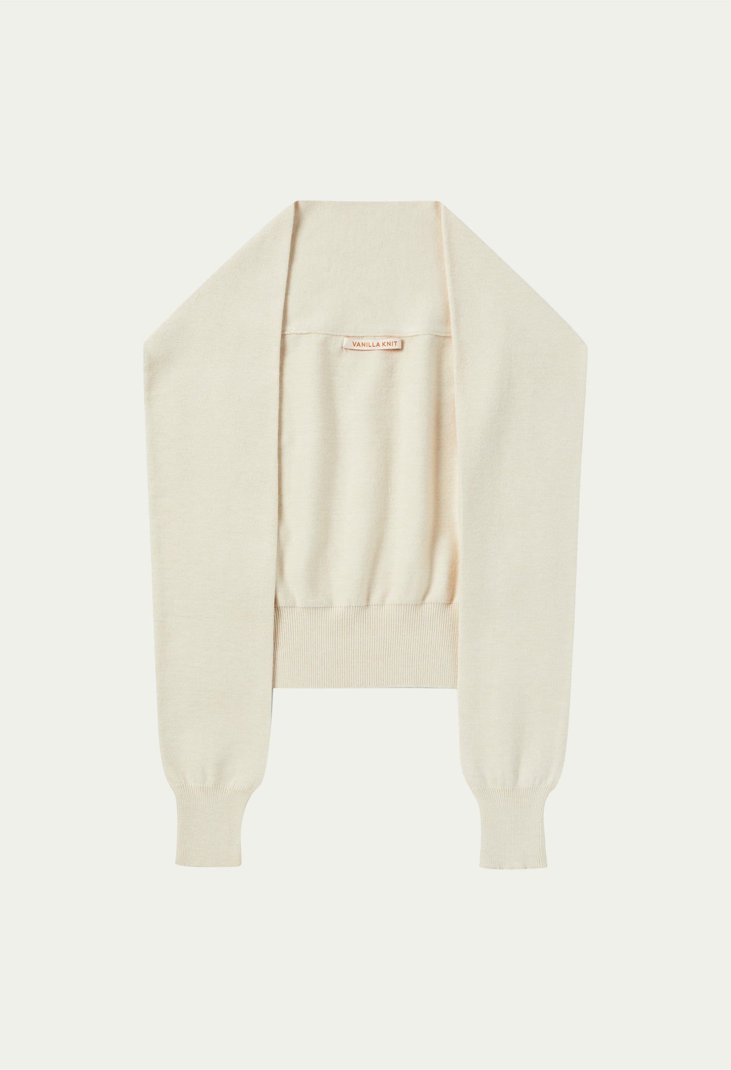 Basic cashmere-blend shawl / IVORY