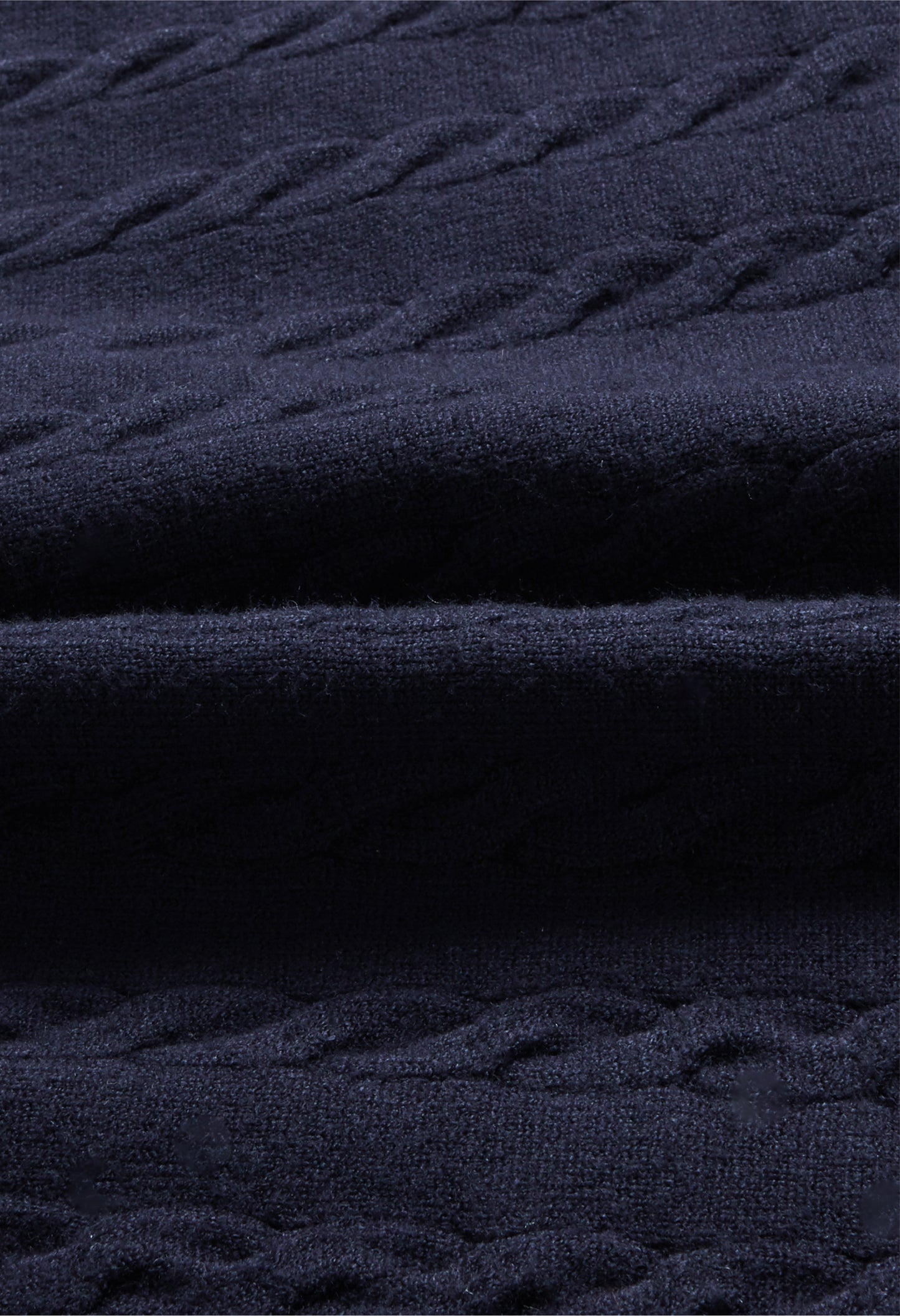 Perfume v neck cashmere knit - Navy/Ivory