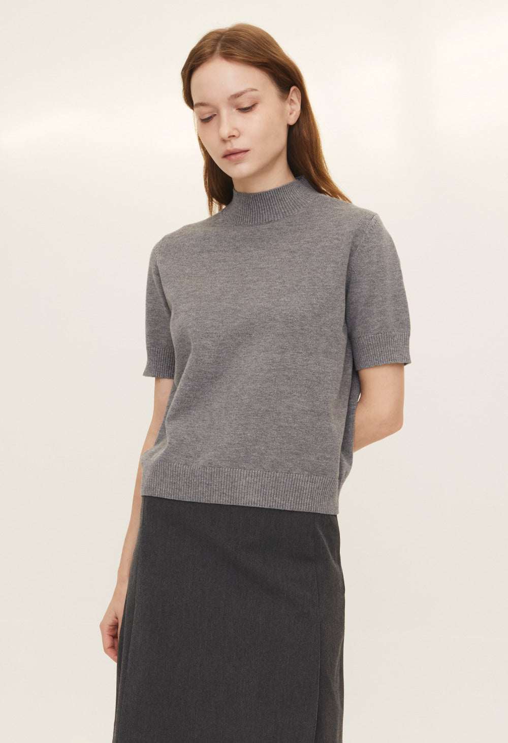 Basic half sleeve knit / 2 sizes added