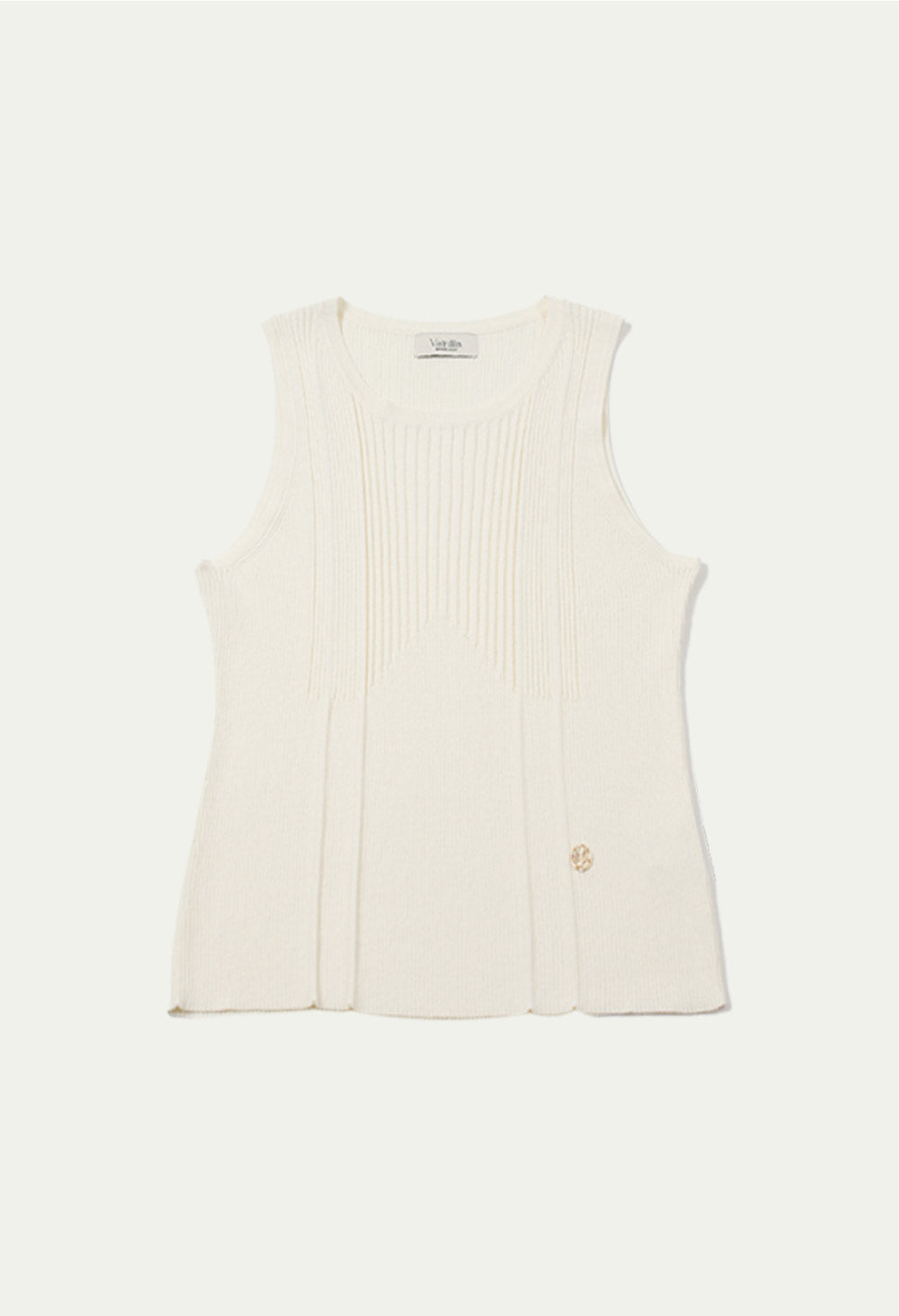 Sunkist knit iced sleeveless knit
