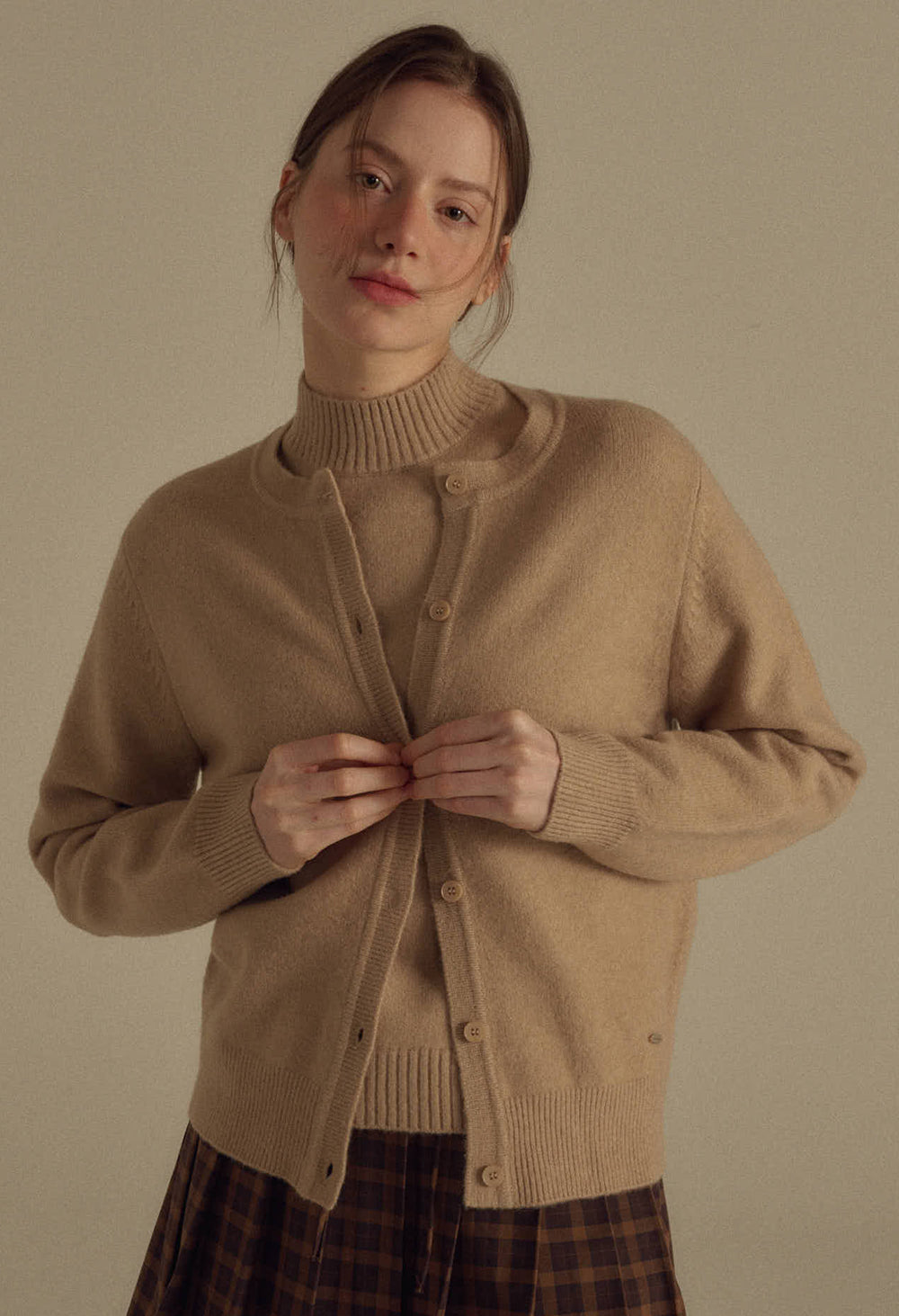 Vanilla basic wool cardigan (WINTER)