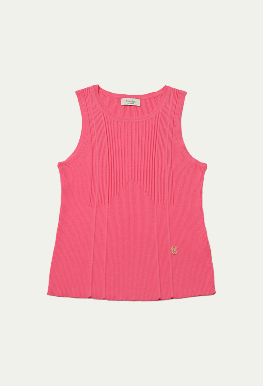 Sunkist knit iced sleeveless knit