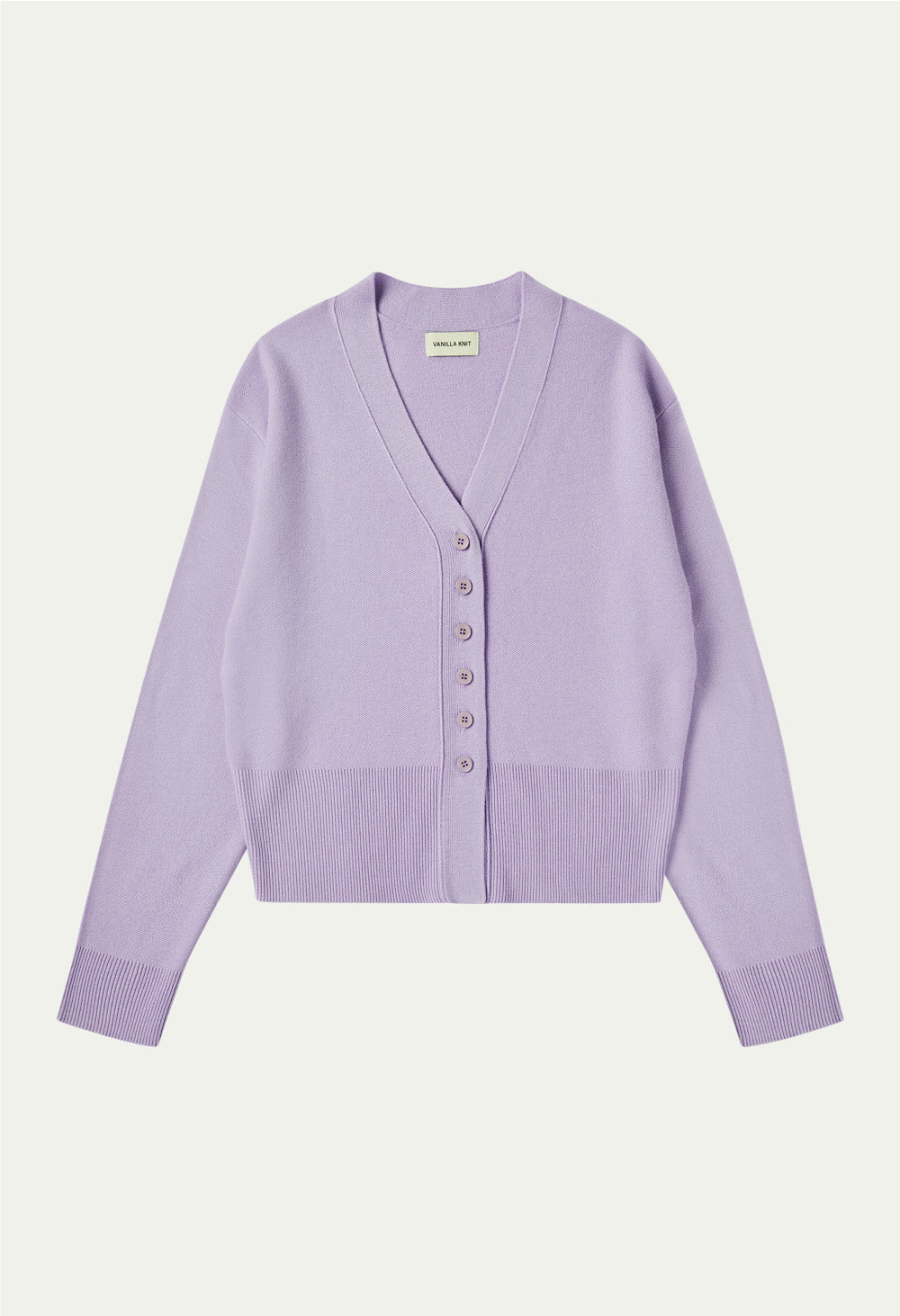 Volume silhouette wool knit cardigan