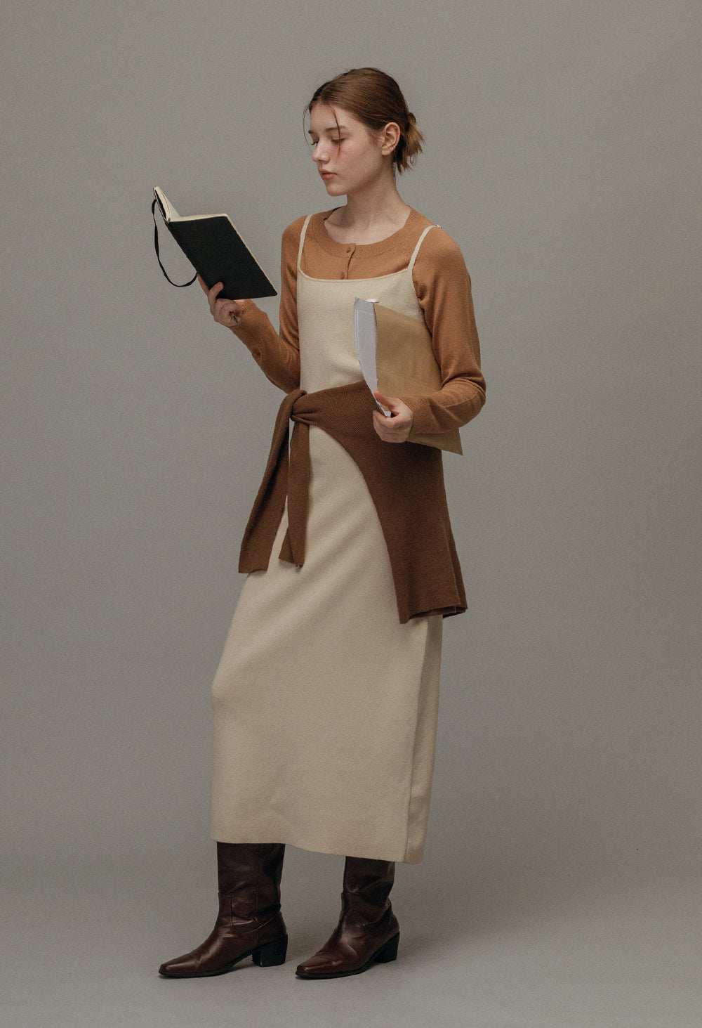 Leeds sleeveless knit dress