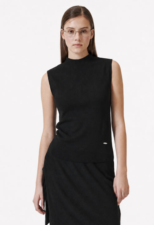 Mohr Half-Neck Sleeveless Knit