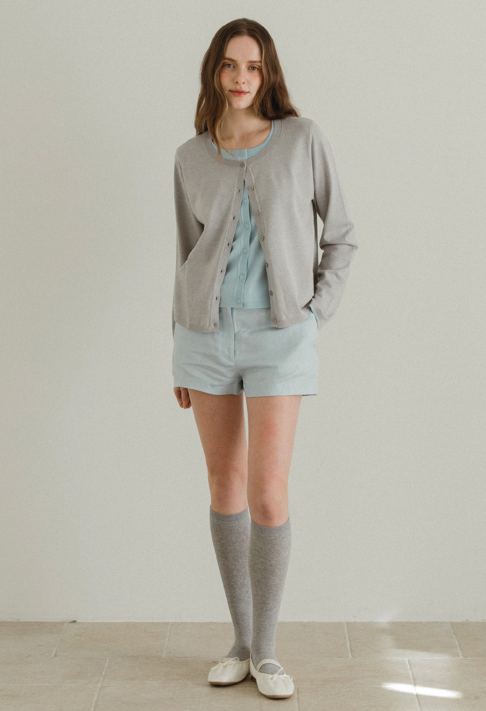 Babe layered knit cardigan