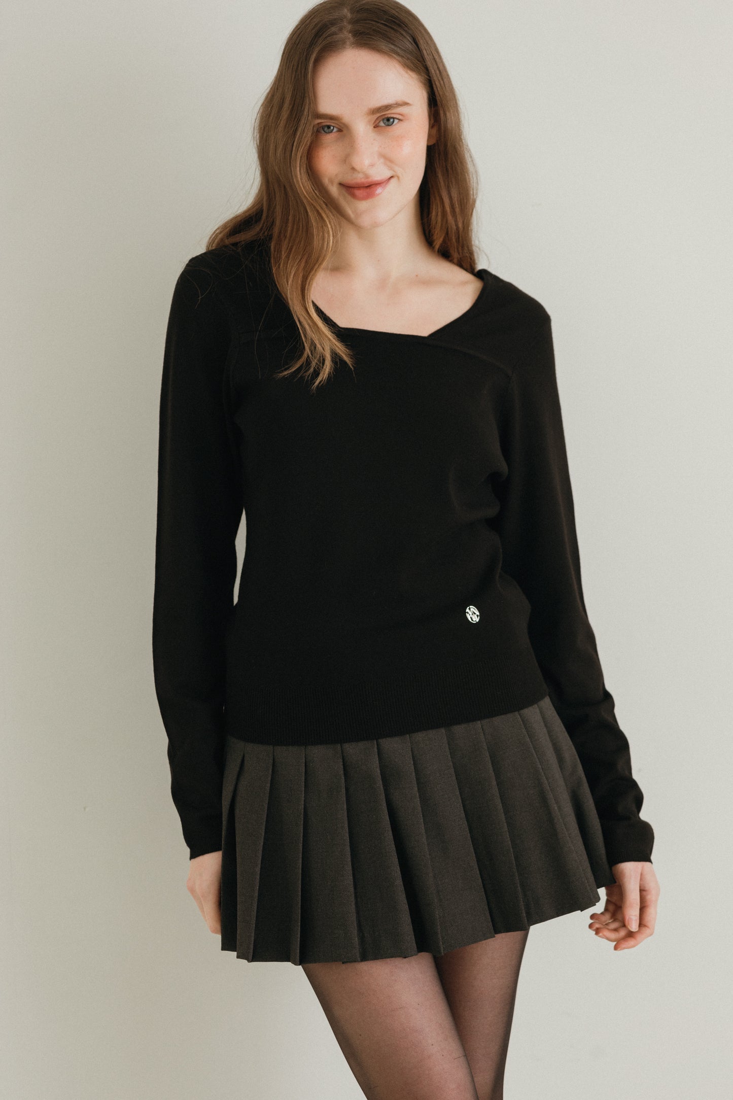 Spicy square neck knit