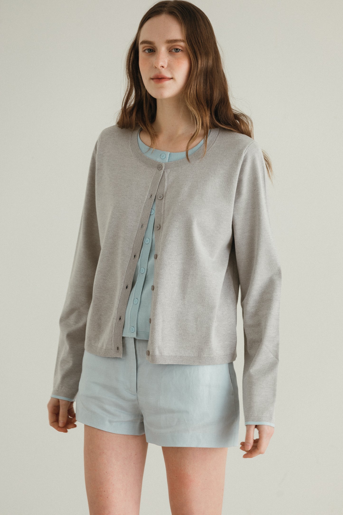 Babe layered knit cardigan