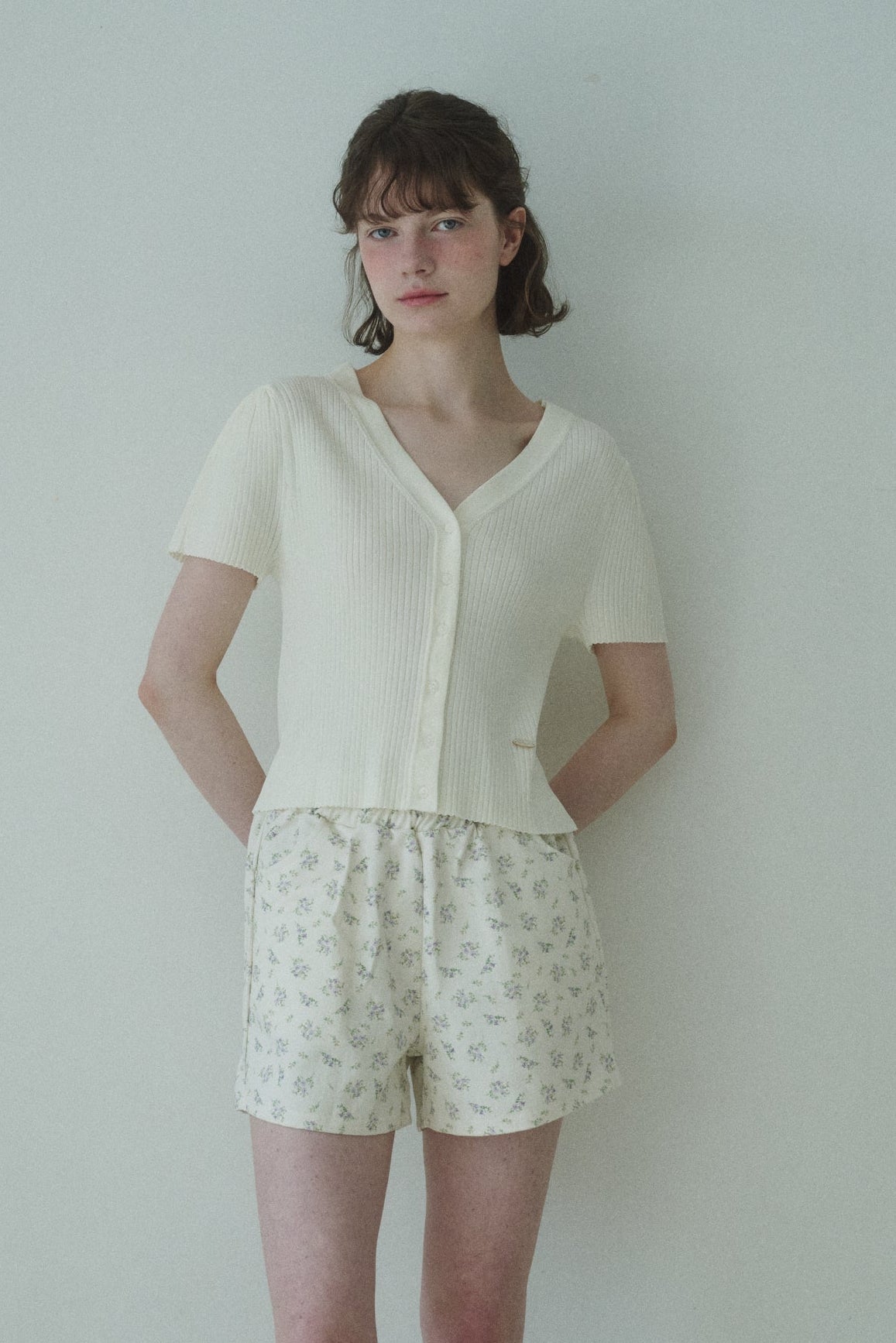Sherbet silk knit iced sleeve knit