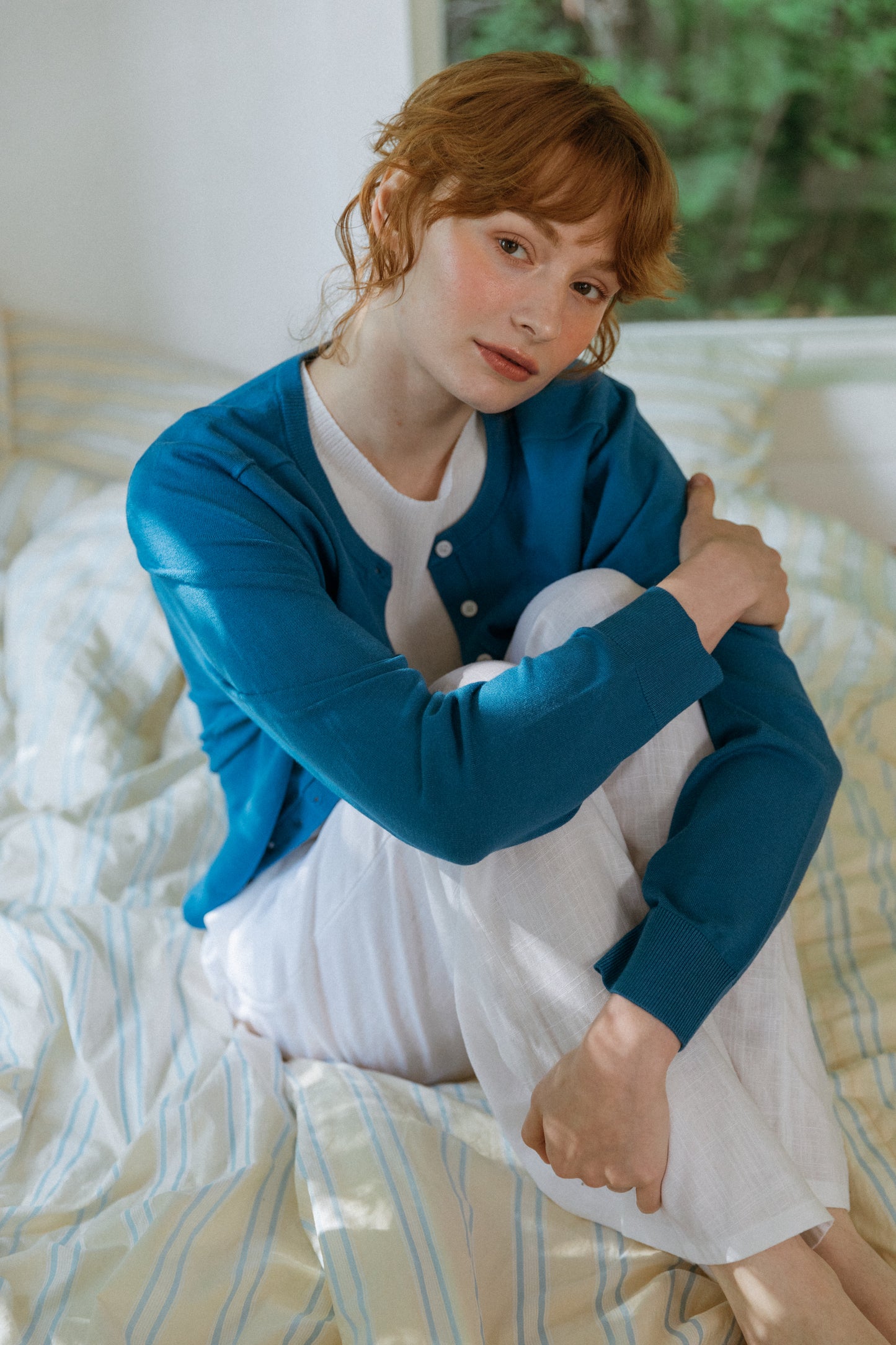 Loose Fit Spring Basic Knit Cardigan