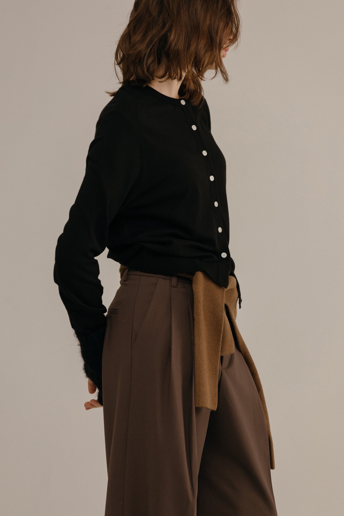 Loose Fit Spring Basic Knit Cardigan