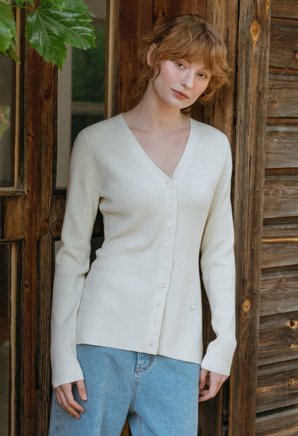 Hug scarf knit cardigan