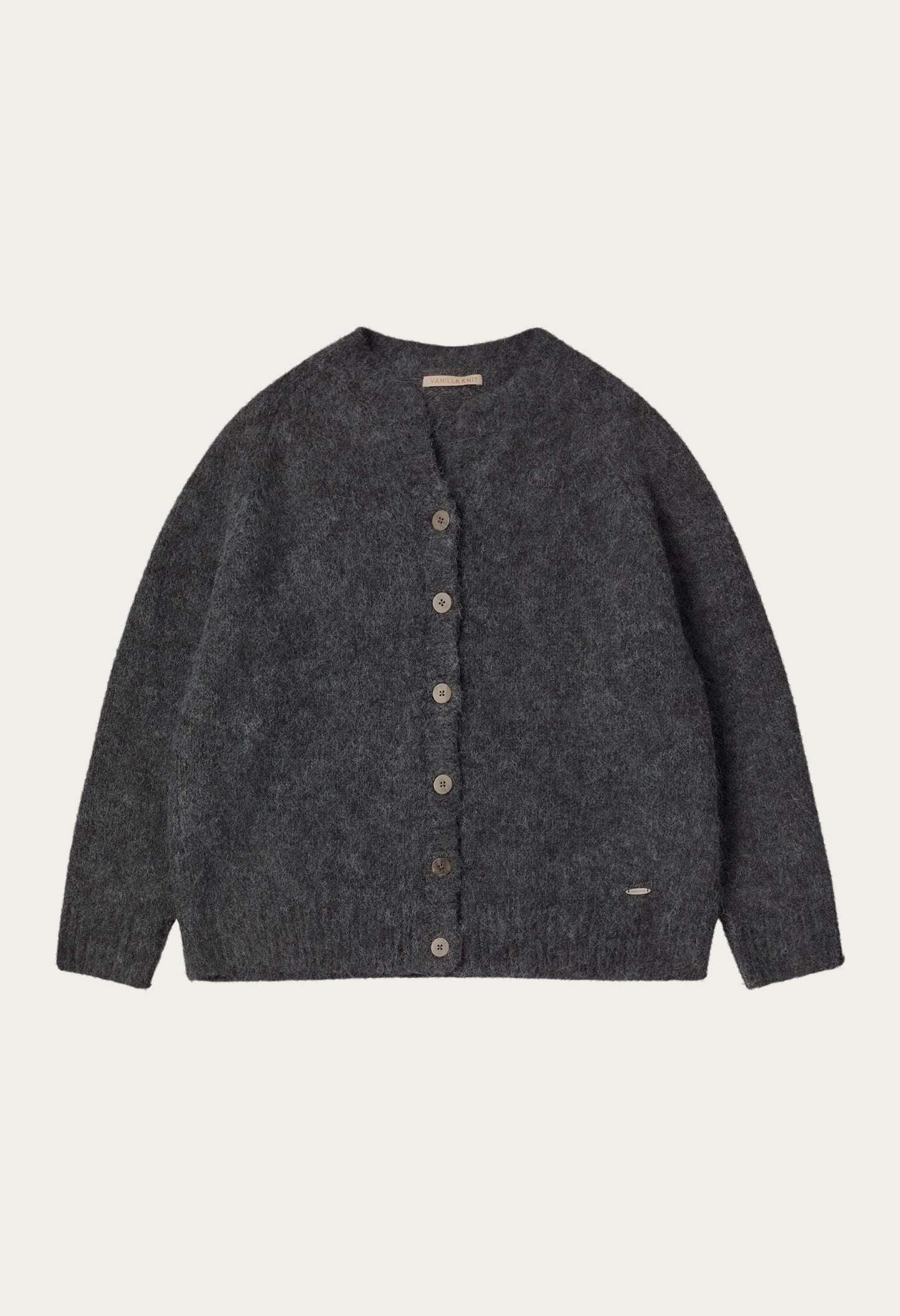 Foggy wool overfit cardigan