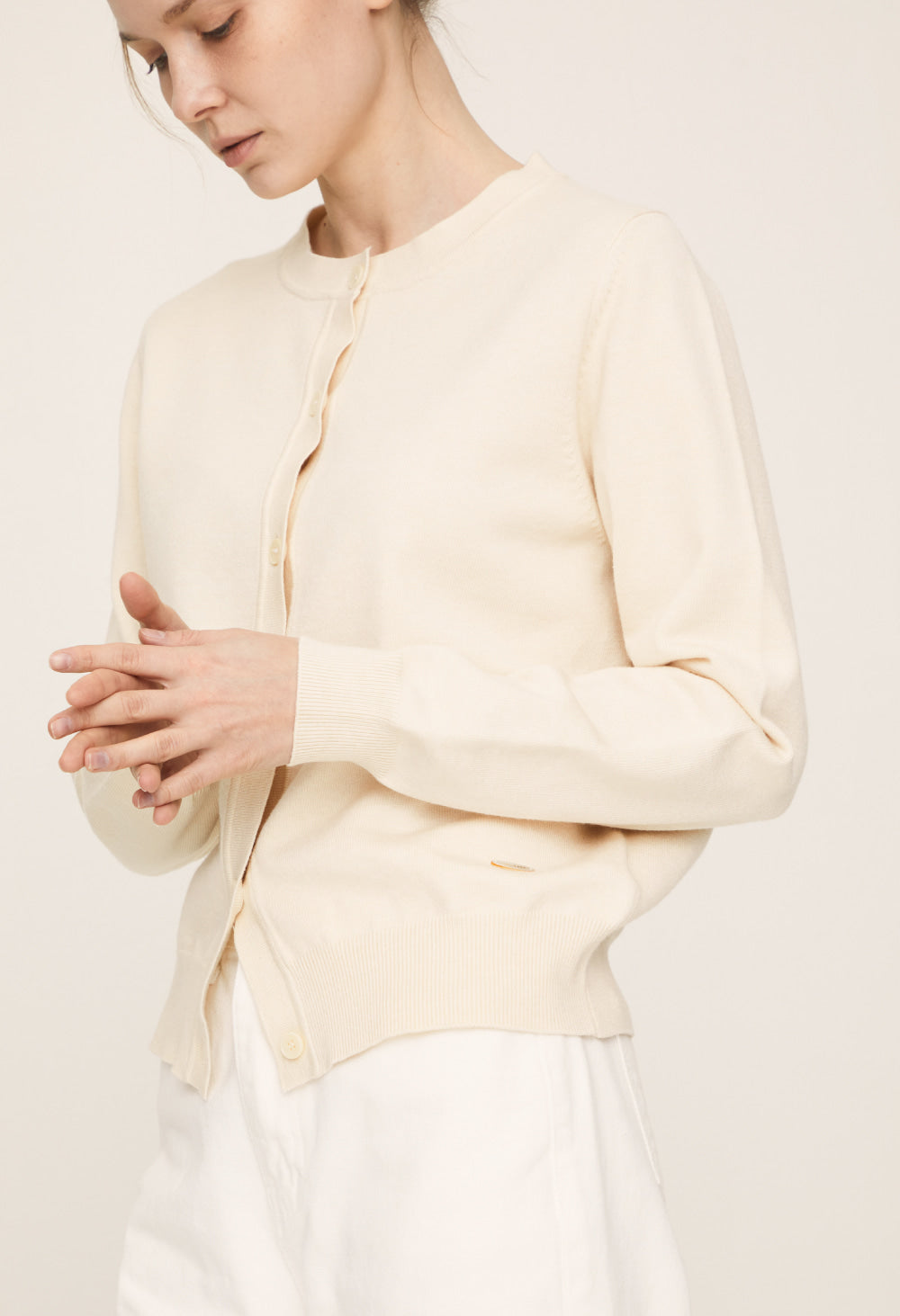 Basic cashmere-blend cardigan / 2 size