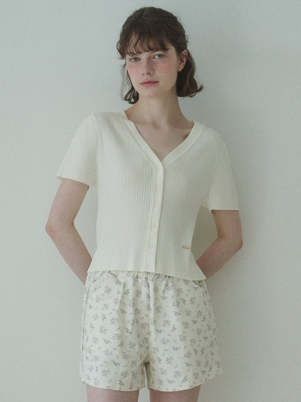 Sherbet silk knit iced sleeve knit