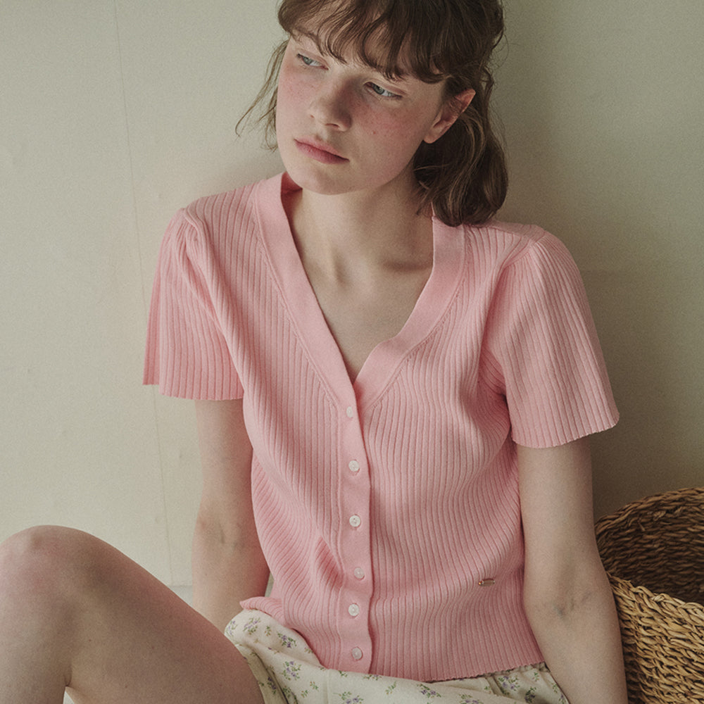 Sherbet silk knit iced sleeve knit
