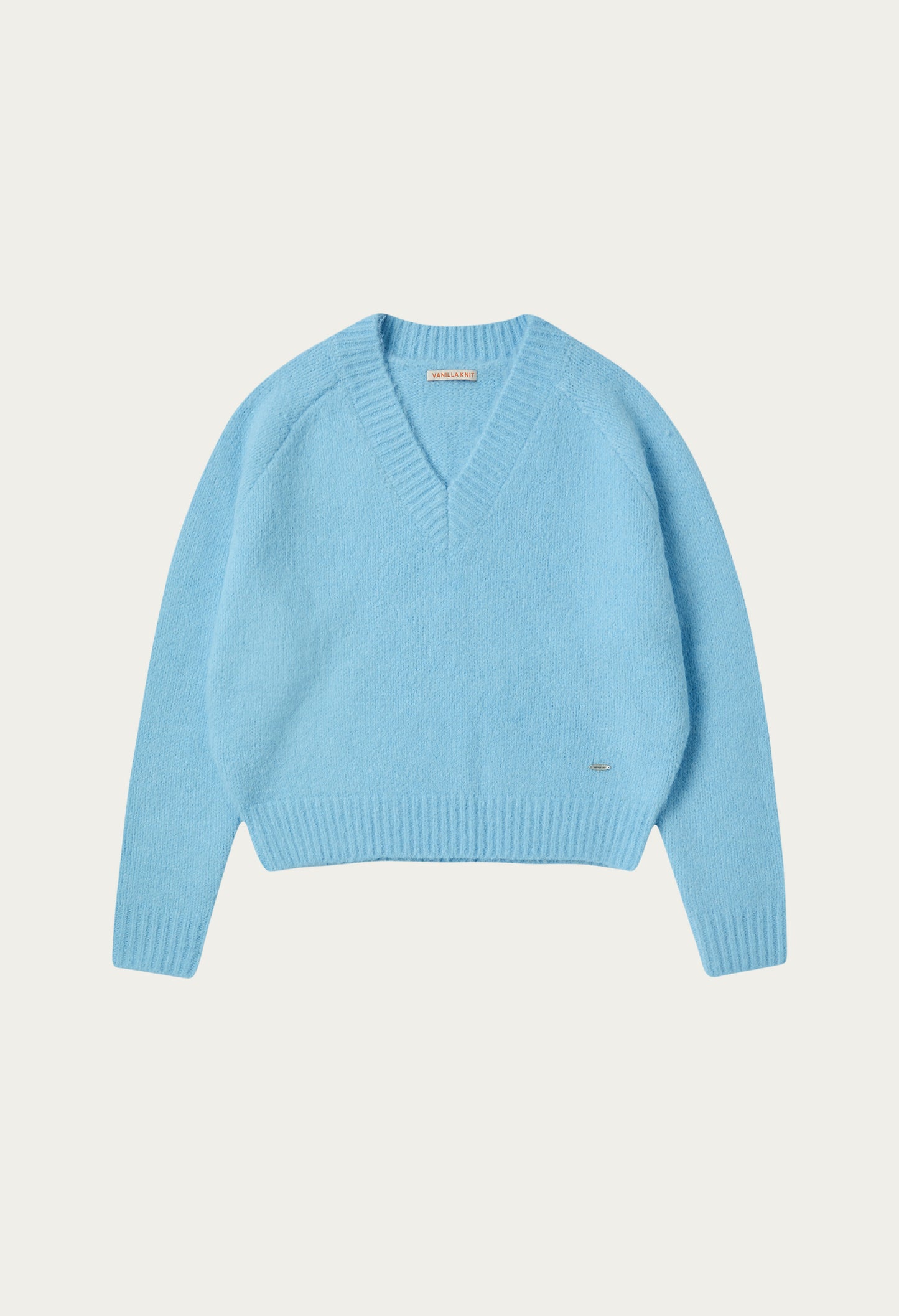 Bright v-neck wool knit