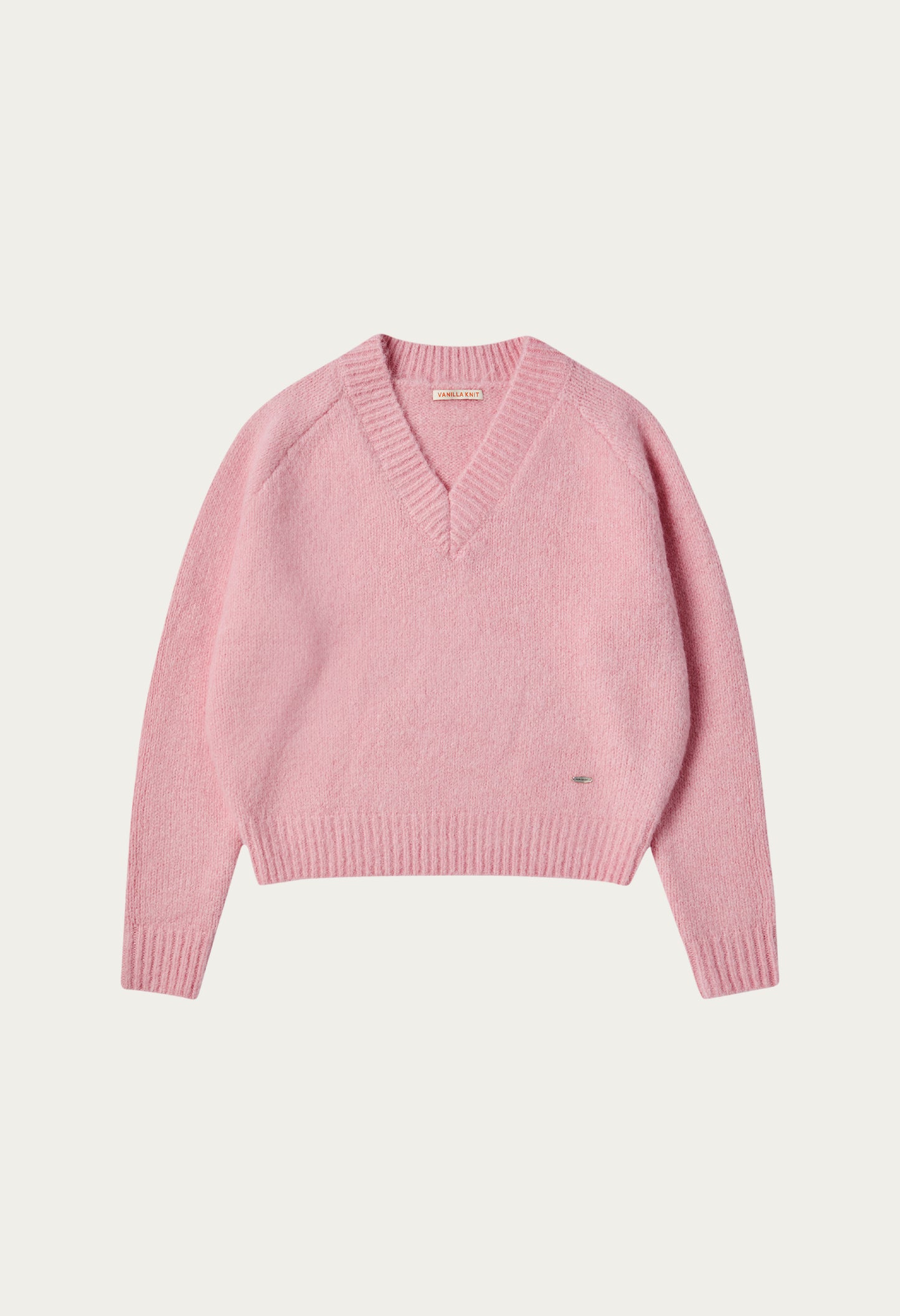 Bright v-neck wool knit
