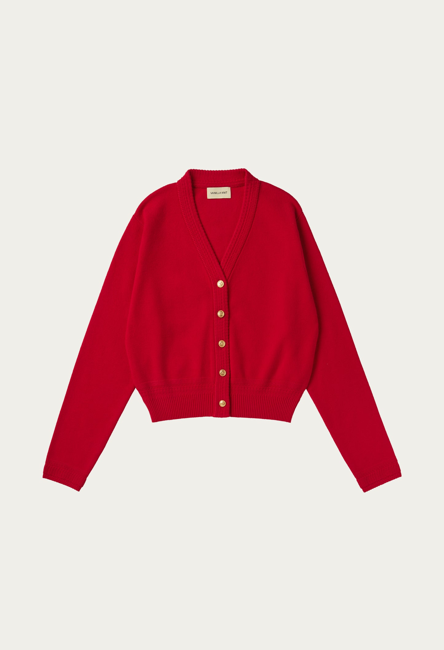 Grandma gold button cashmere cardigan
