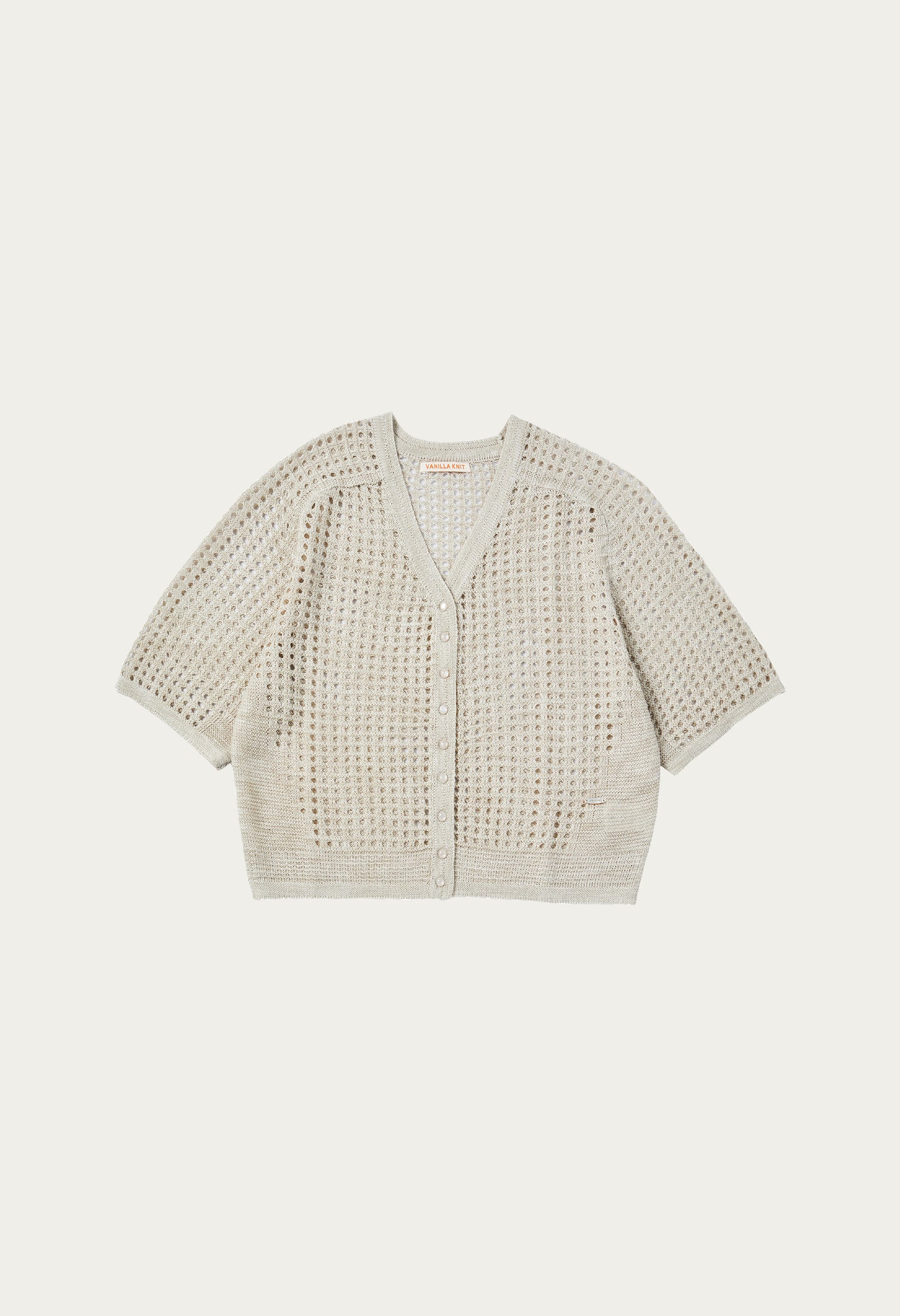 Monaco linen nett knit cardigan