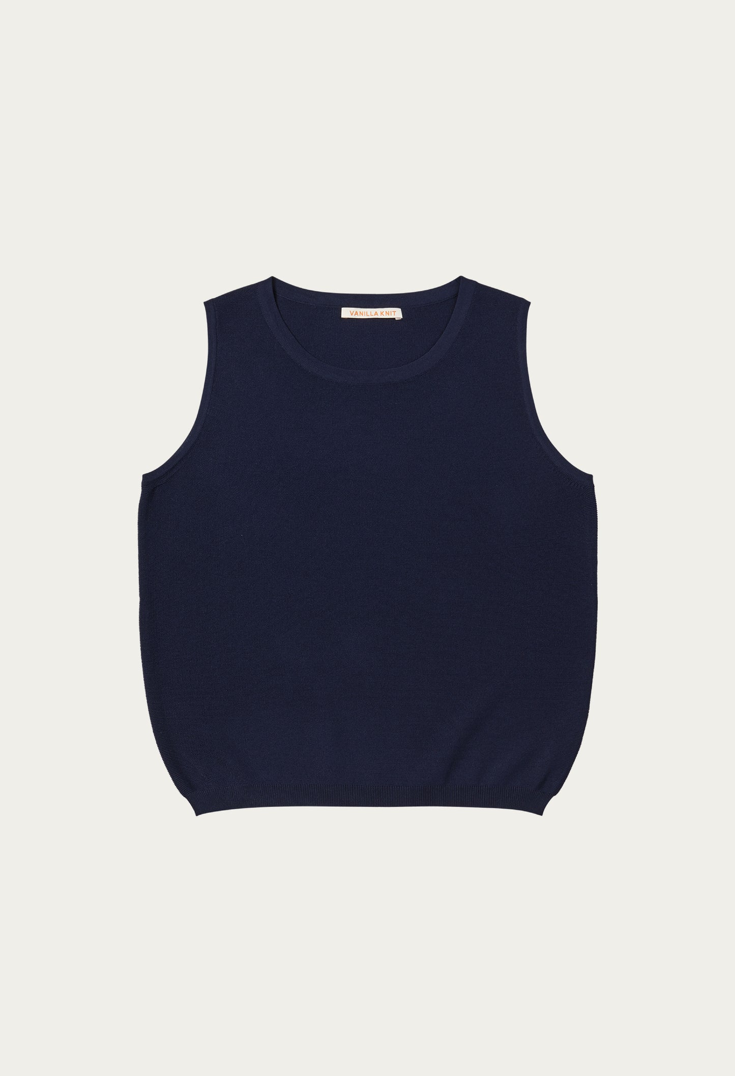 Summer silky basic sleeveless knit