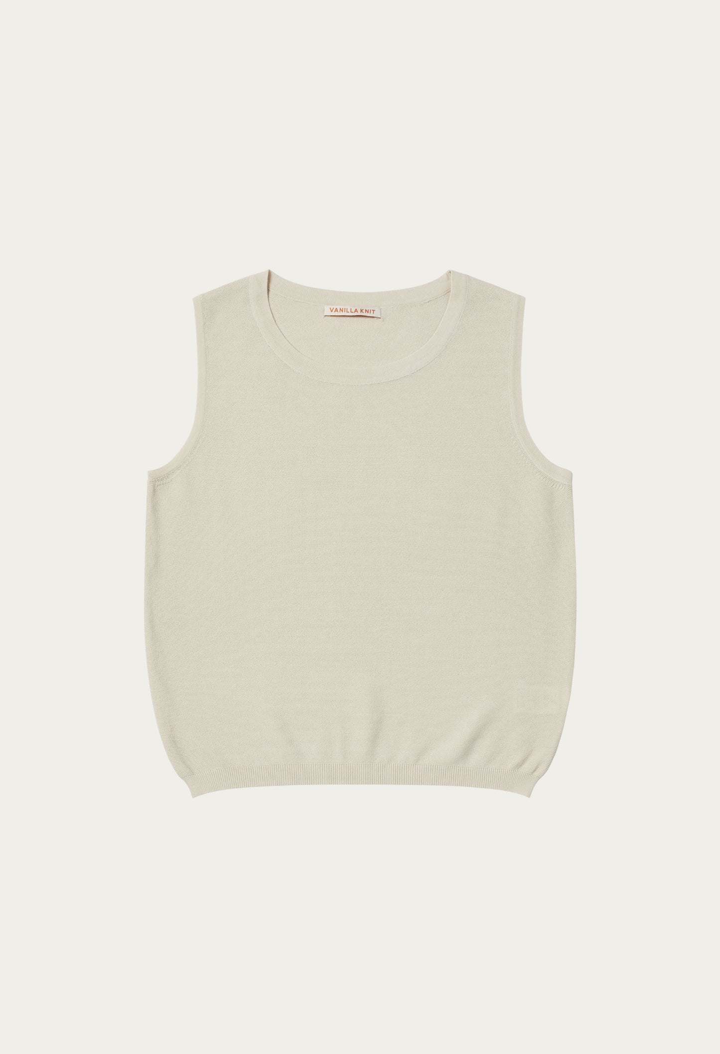 Summer silky basic sleeveless knit