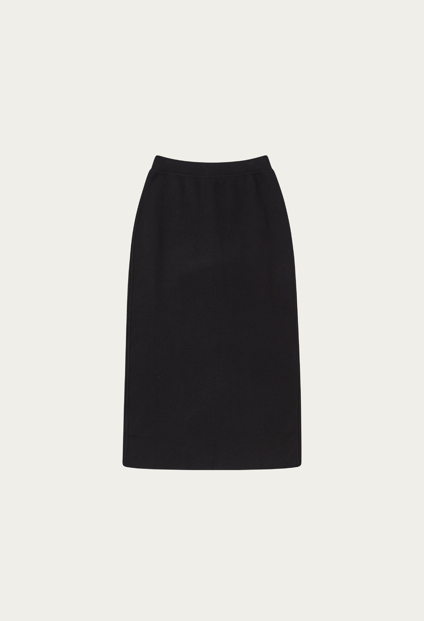 Rowe basic long back slit knit skirt