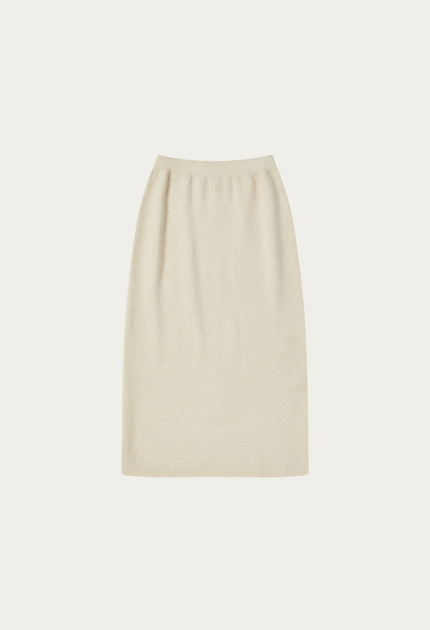 Rowe basic long back slit knit skirt
