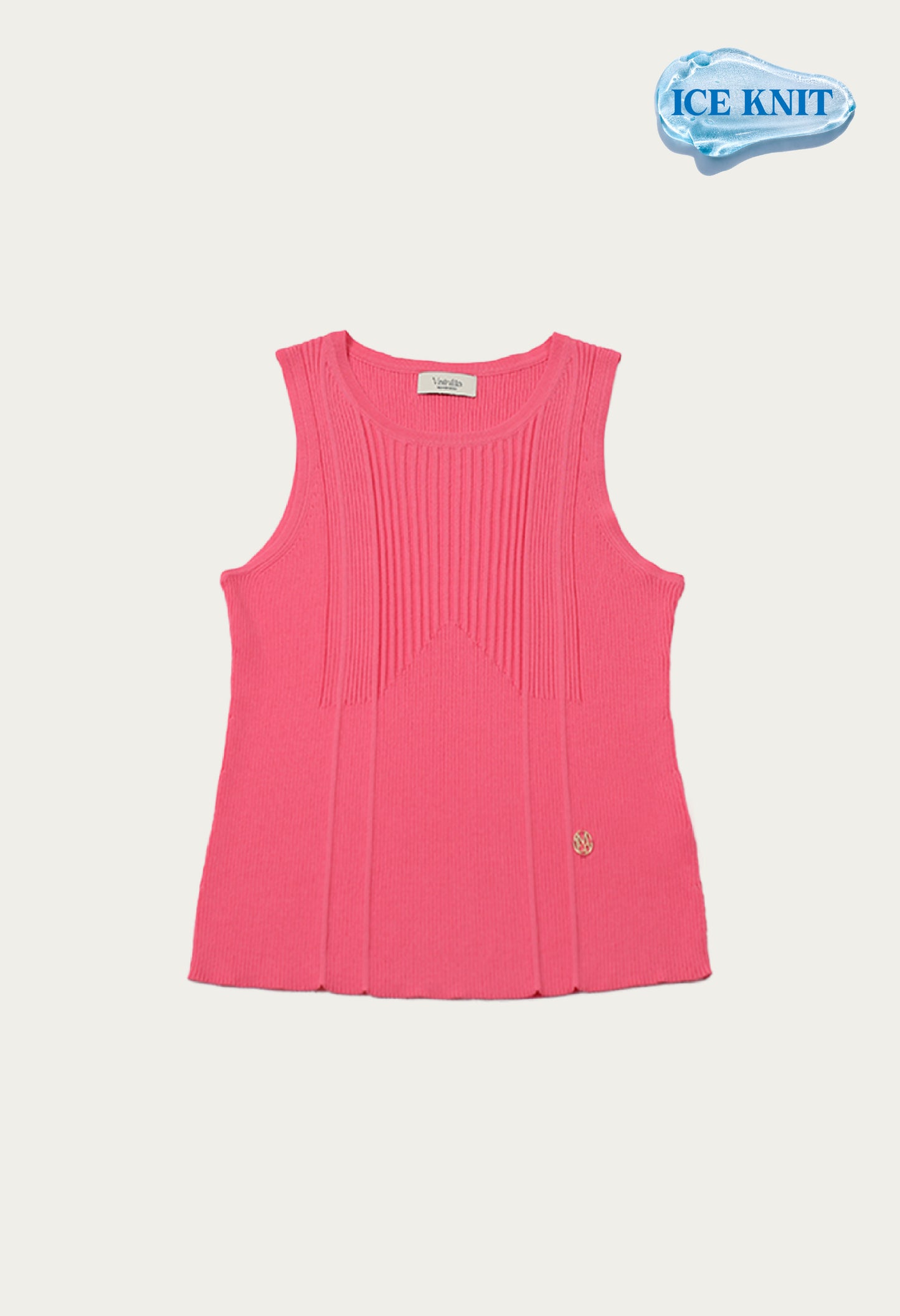 Sunkist knit iced sleeveless knit