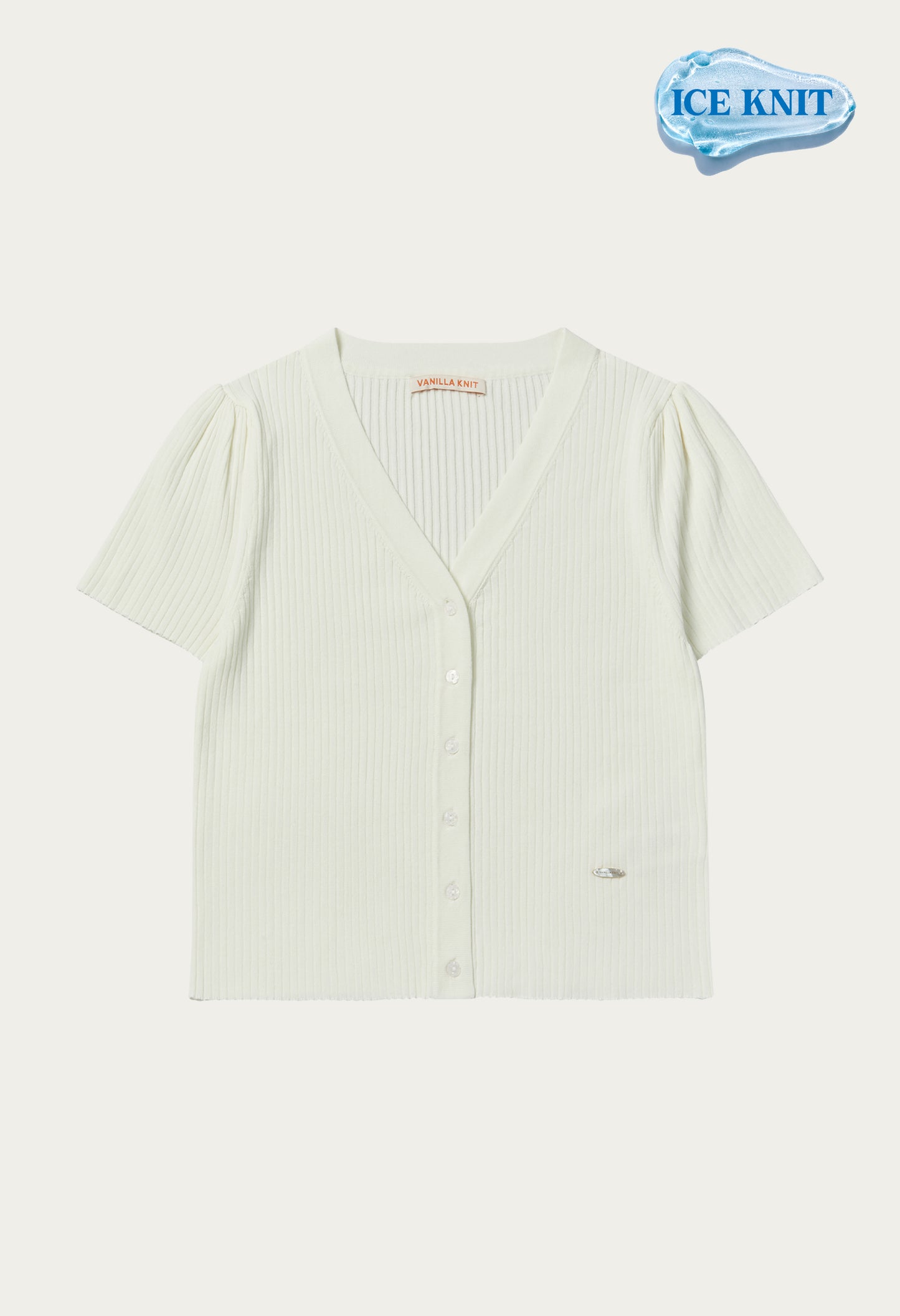 Sherbet silk knit iced sleeve knit