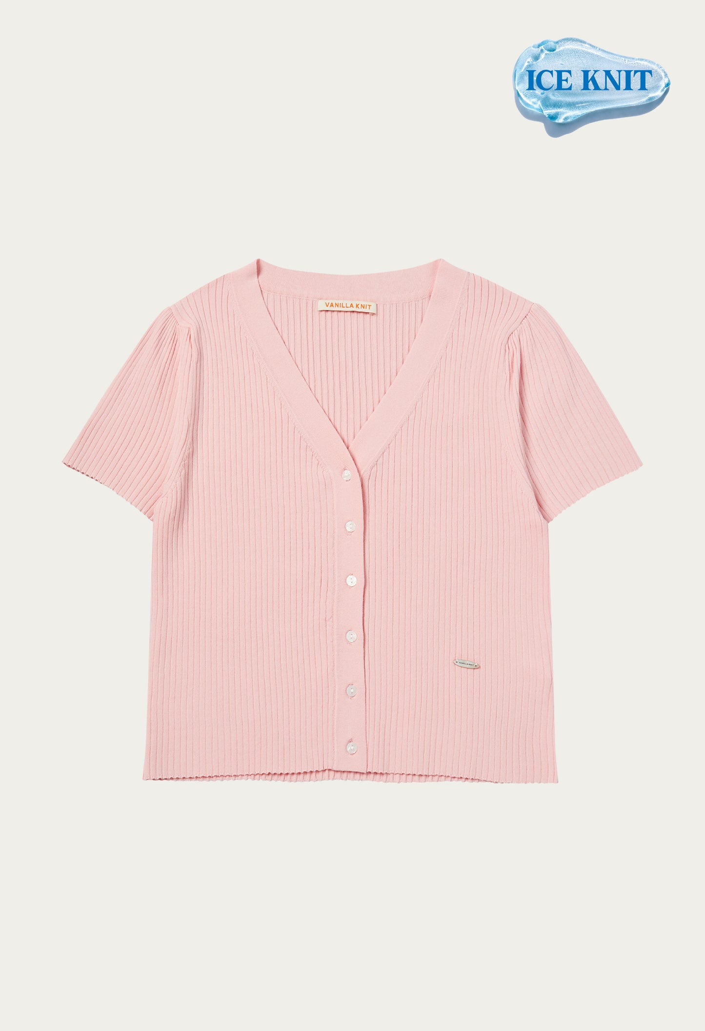 Sherbet silk knit iced sleeve knit