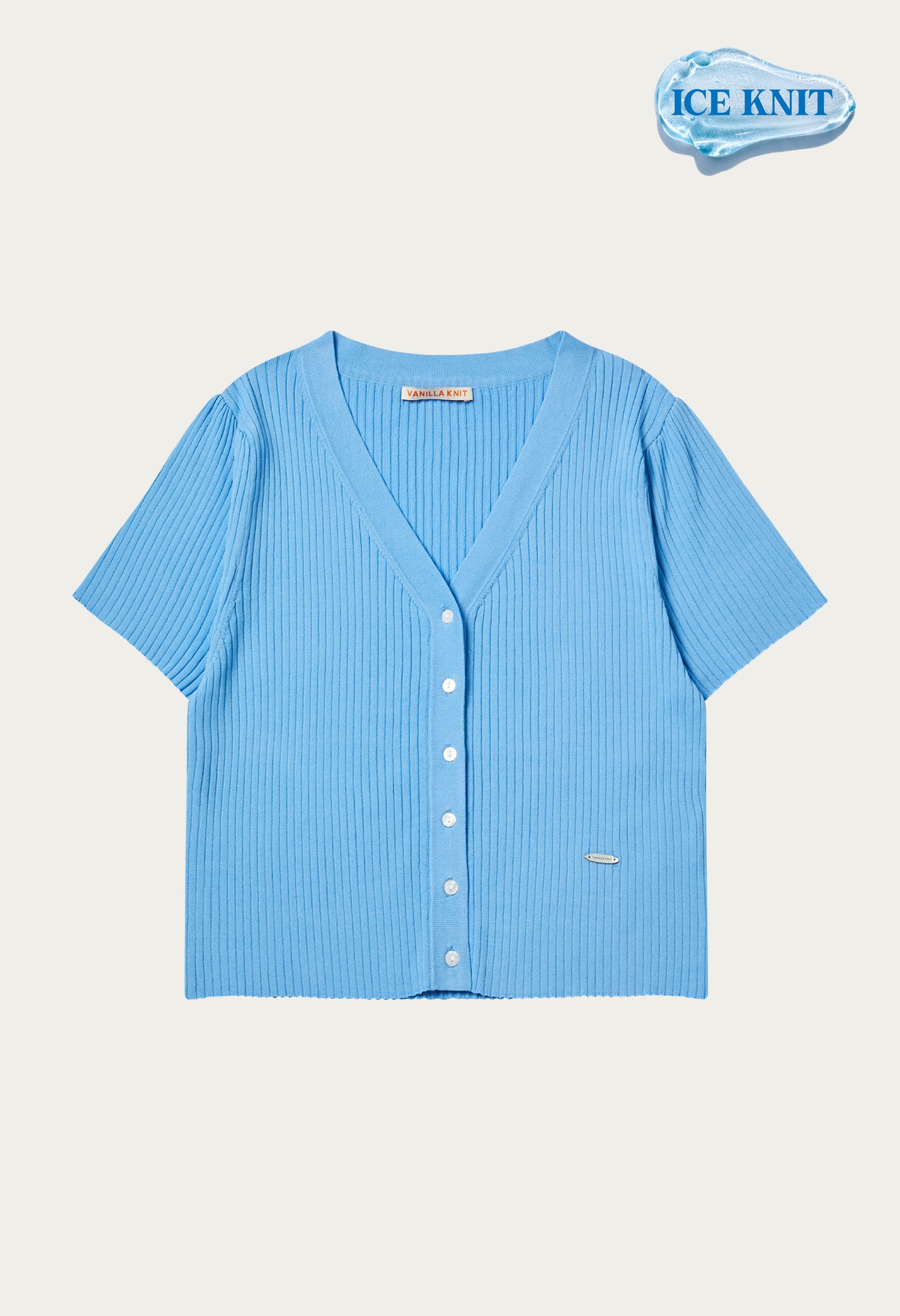 Sherbet silk knit iced sleeve knit