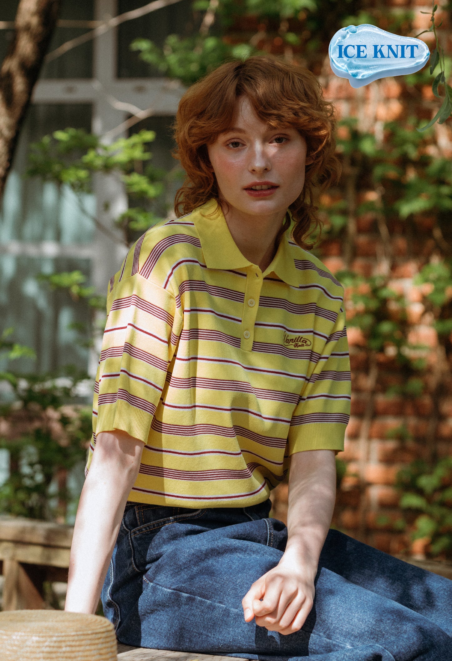 Loose Fit Lulu Stripe Ice Knit