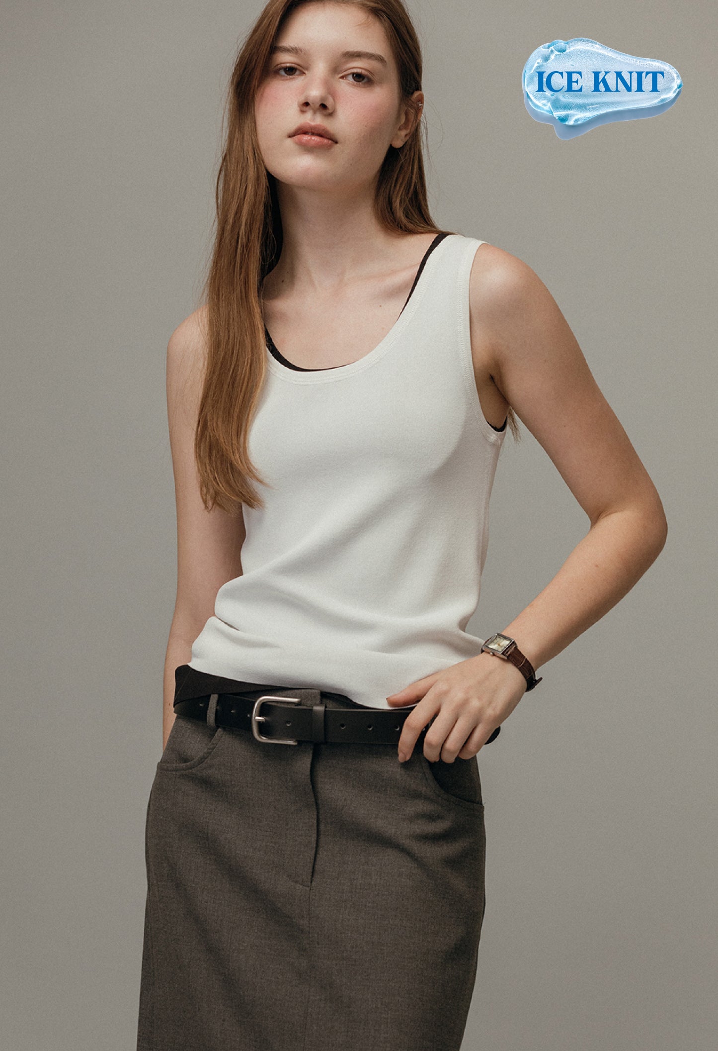 Seasons basic sleeveless knit